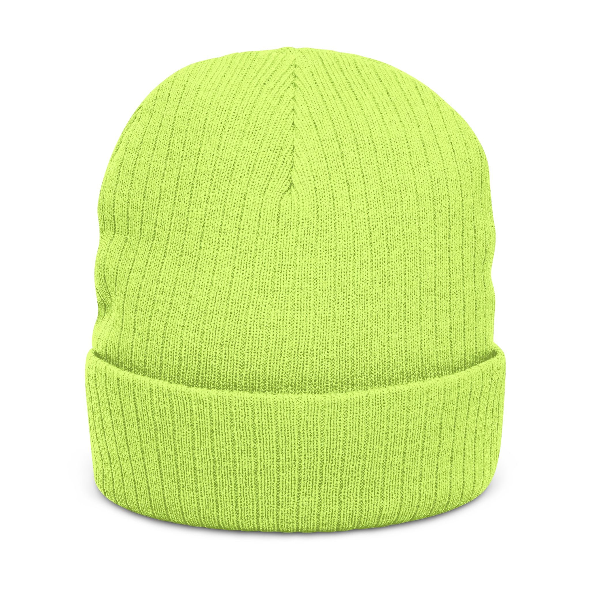 Embroidered 'Gcaleka' Ribbed Knit Beanie — Warm Cuffed Winter Hat