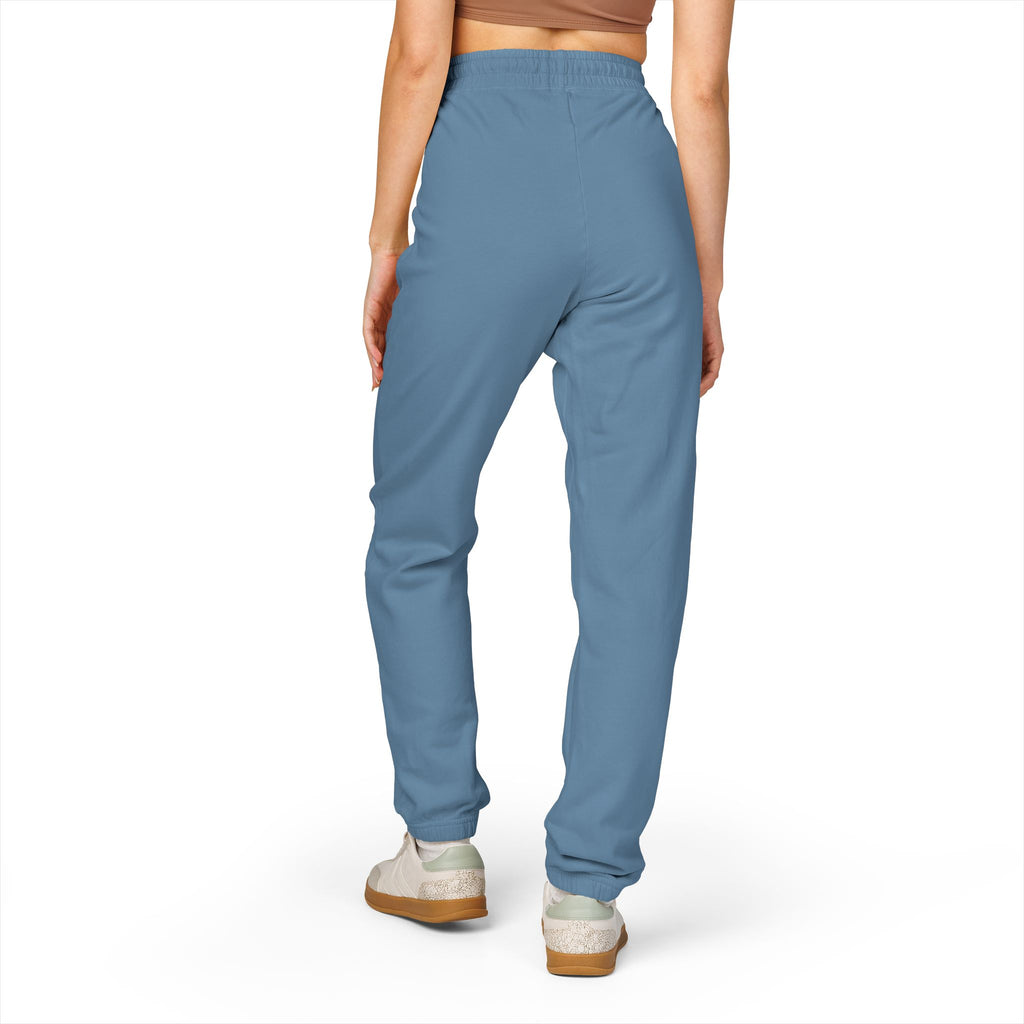 Embroidered Anchor & Compass Sweatpants — Garment-Dyed Cozy Joggers