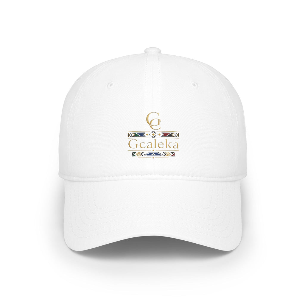 Low Profile Baseball Cap — Gealeka Gold Monogram Logo Hat