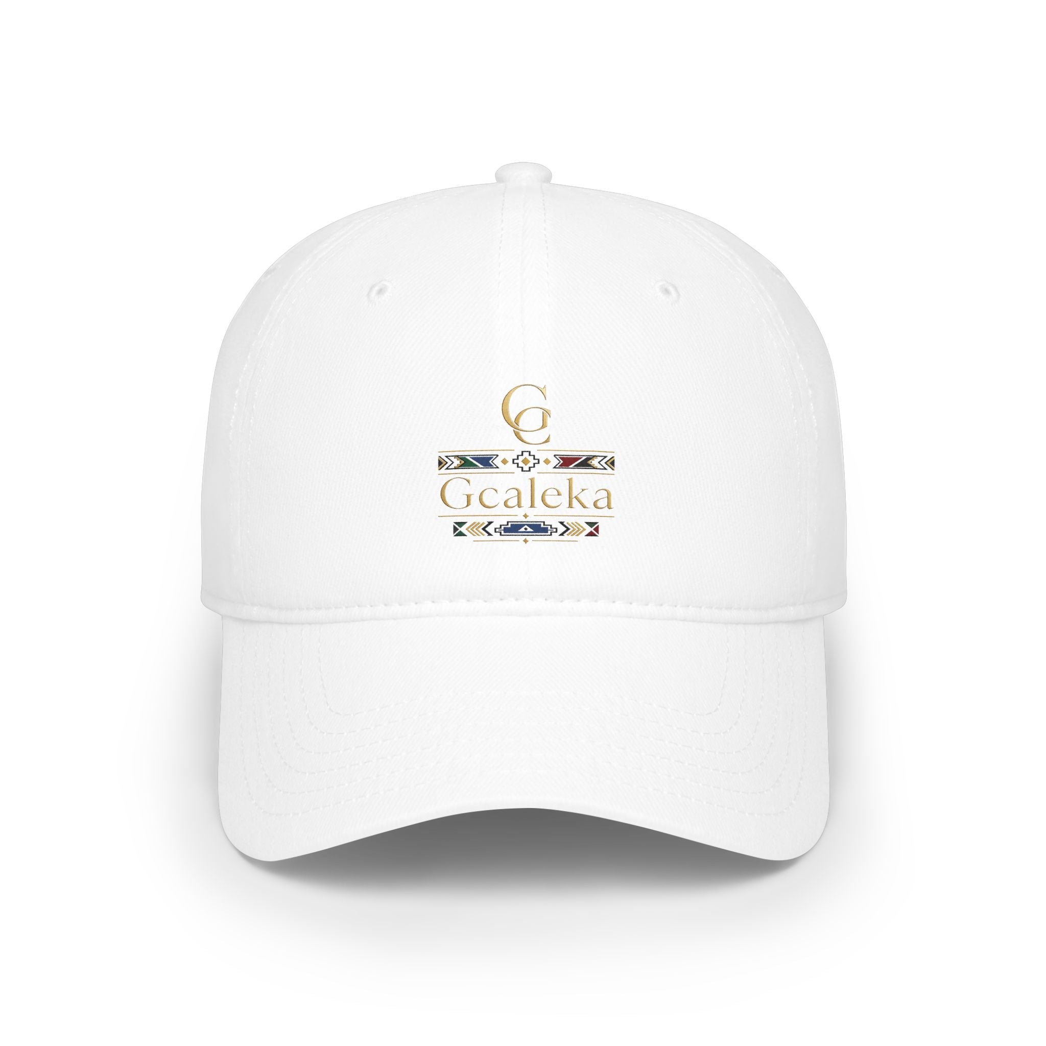 Low Profile Baseball Cap — Gealeka Gold Monogram Logo Hat