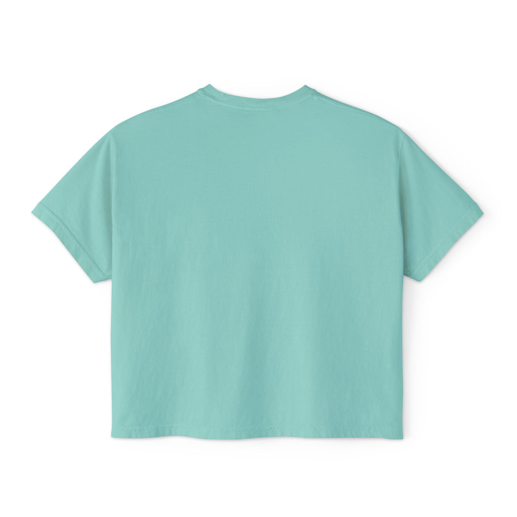 Gcaleka Boxy Tee — Minimal Gold Script Women's Crop T-Shirt