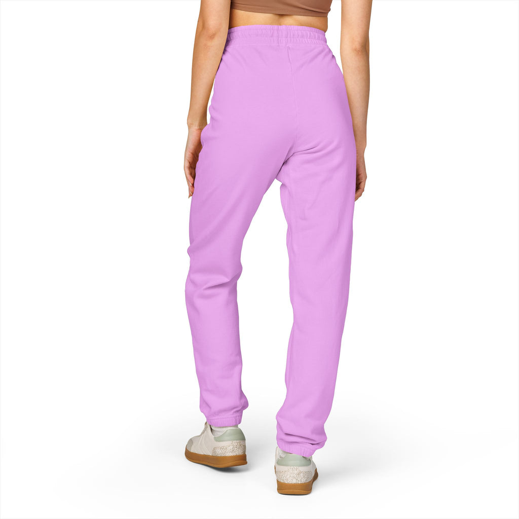 Embroidered Anchor & Compass Sweatpants — Garment-Dyed Cozy Joggers