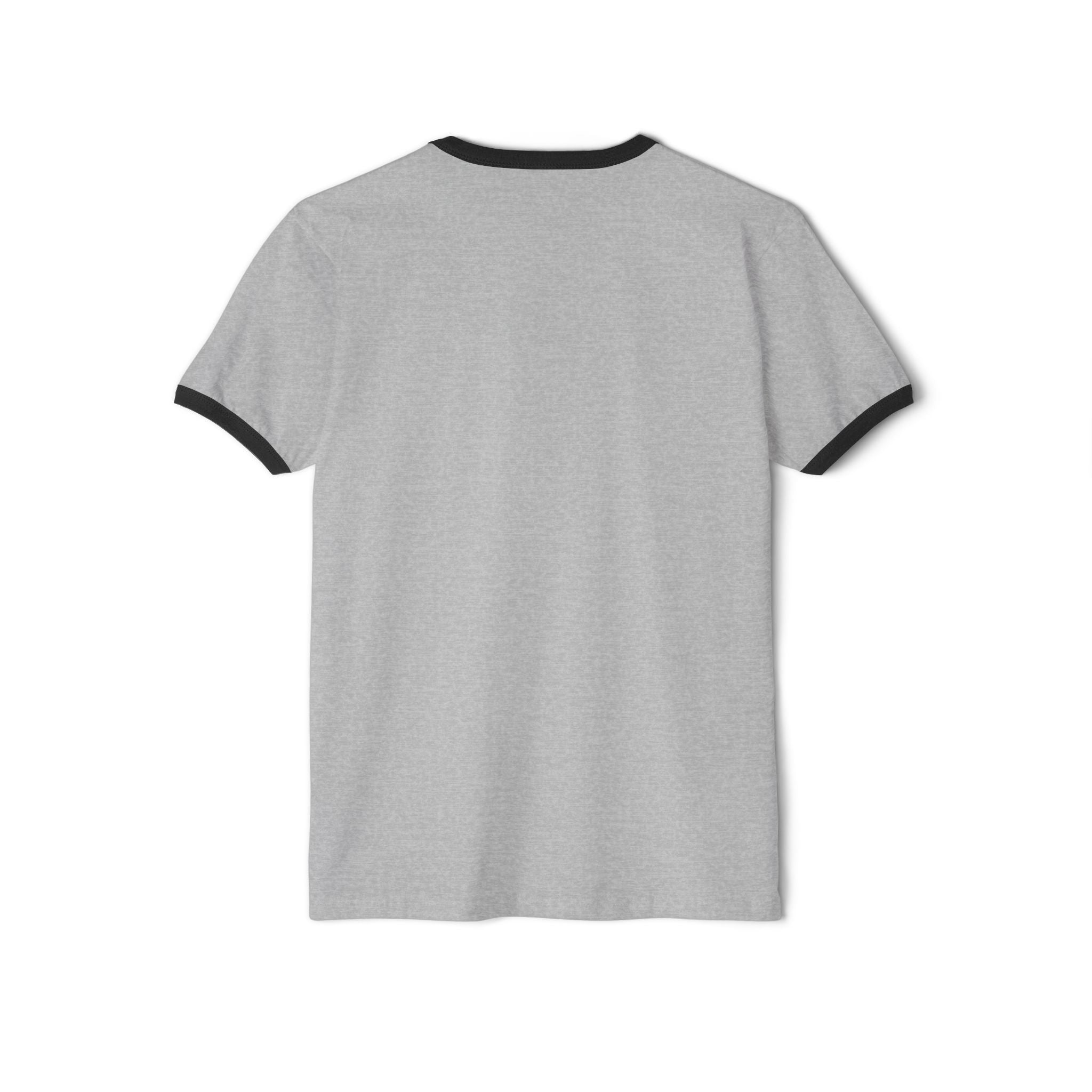 Retro Ringer T-Shirt — Minimal Vintage Morse Code Grid Design