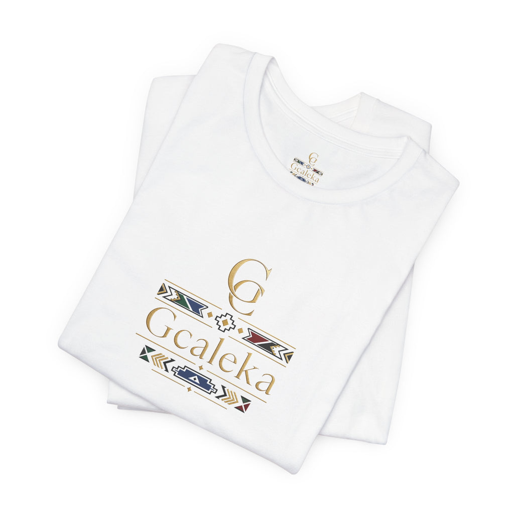Gcaleka Gold Crest Tee — Elegant Heritage Logo T-Shirt