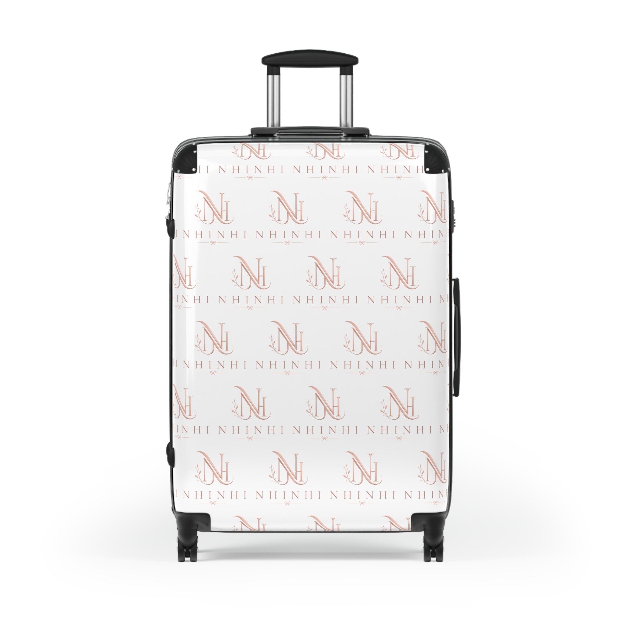 Monogrammed Rolling Suitcase – Custom Initial Pattern Carry-On Luggage