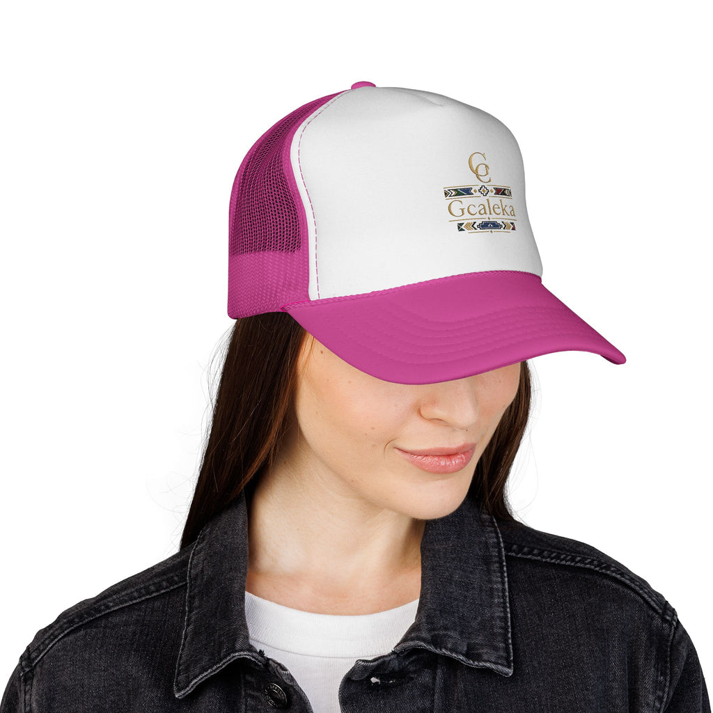 Gcaleka Embroidered Trucker Hat — Southwestern Tribal Accent Cap