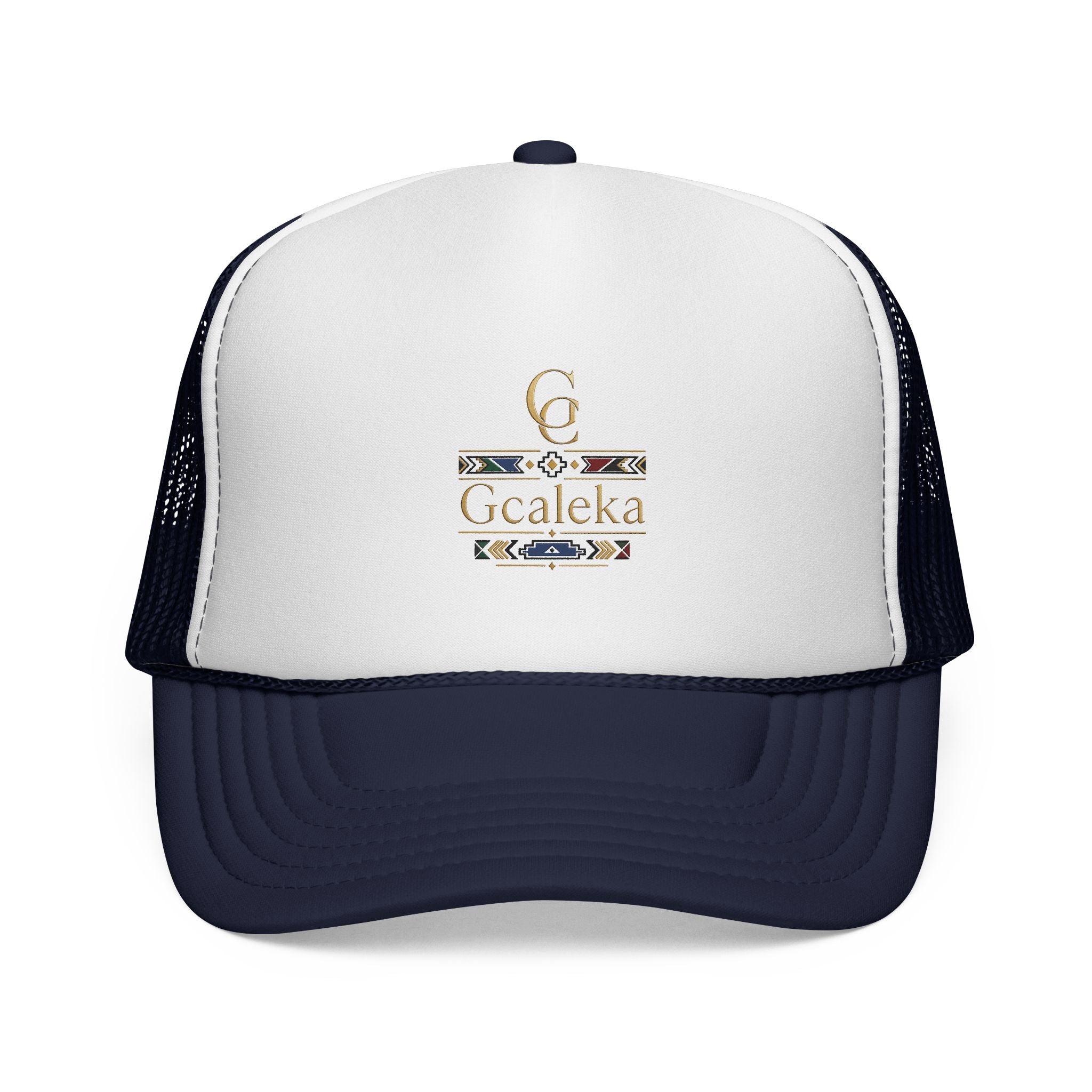 Gcaleka Embroidered Trucker Hat — Southwestern Tribal Accent Cap