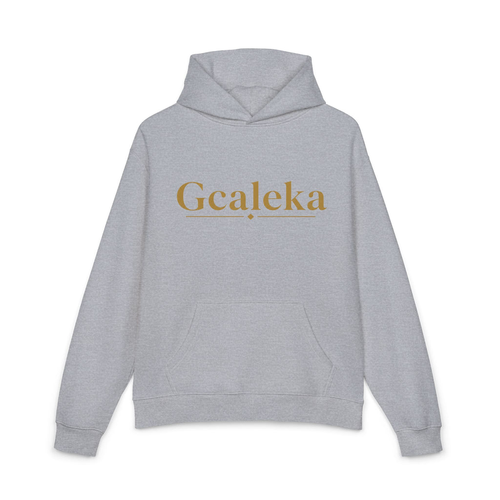 Gcaleka Relaxed Hoodie — Gold Script Logo Casual Pullover