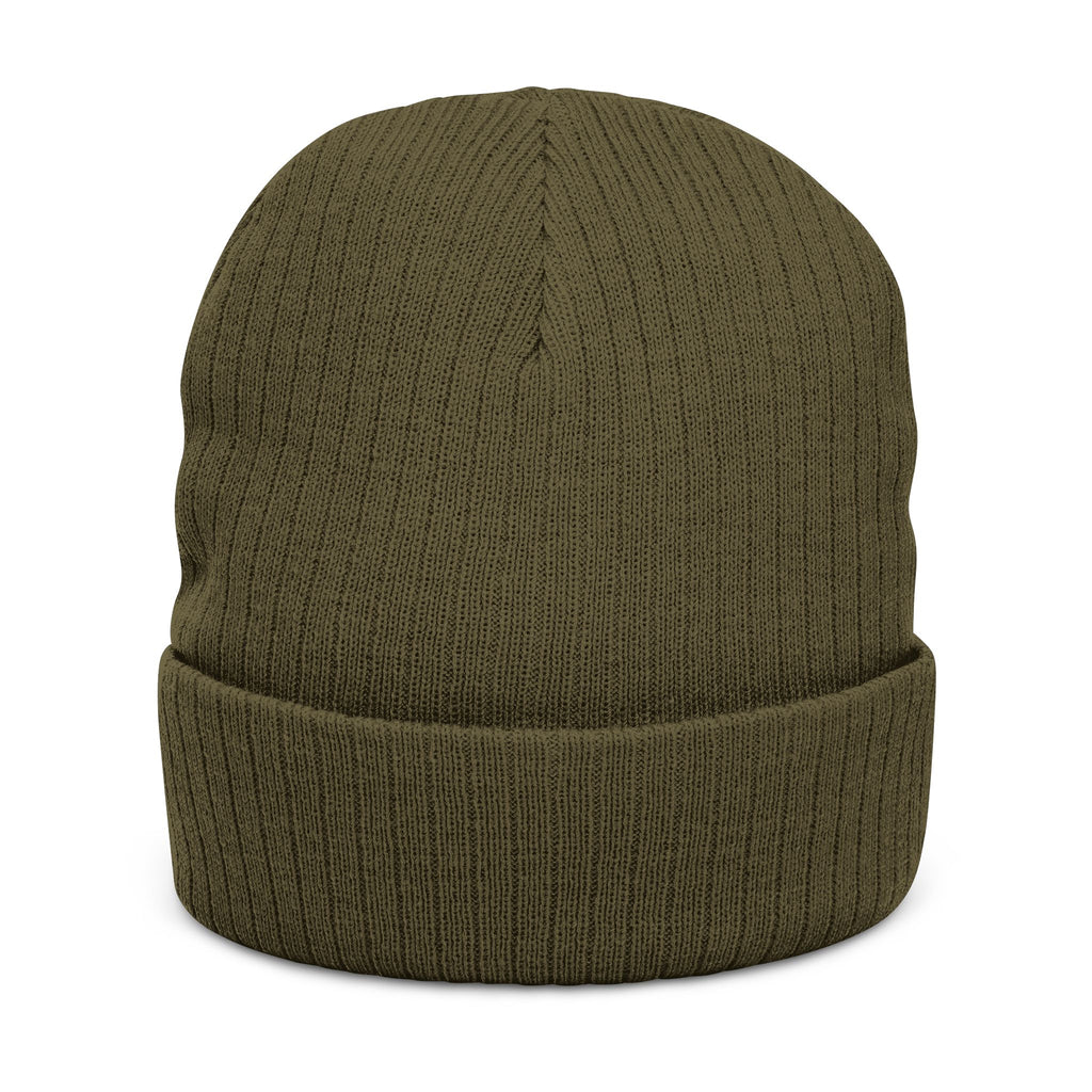Embroidered 'Gcaleka' Ribbed Knit Beanie — Warm Cuffed Winter Hat