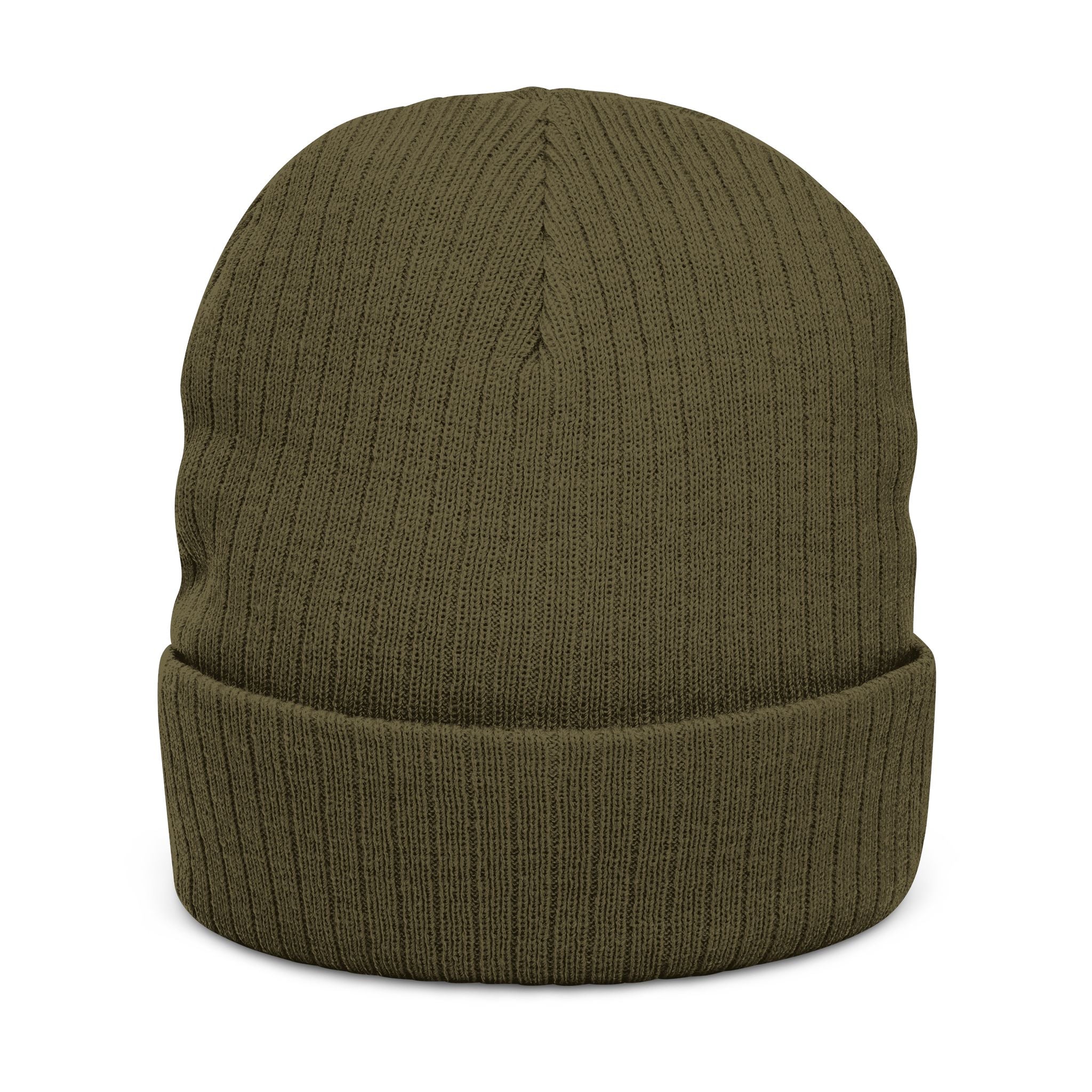 Embroidered 'Gcaleka' Ribbed Knit Beanie — Warm Cuffed Winter Hat