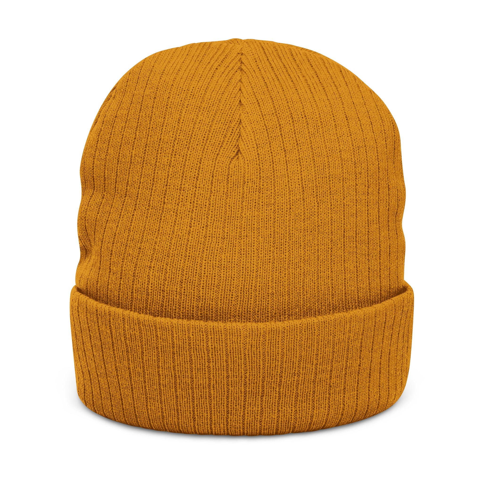 Embroidered 'Gcaleka' Ribbed Knit Beanie — Warm Cuffed Winter Hat