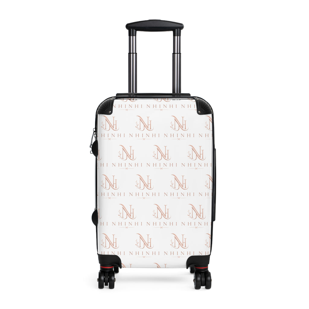 Monogrammed Rolling Suitcase – Custom Initial Pattern Carry-On Luggage