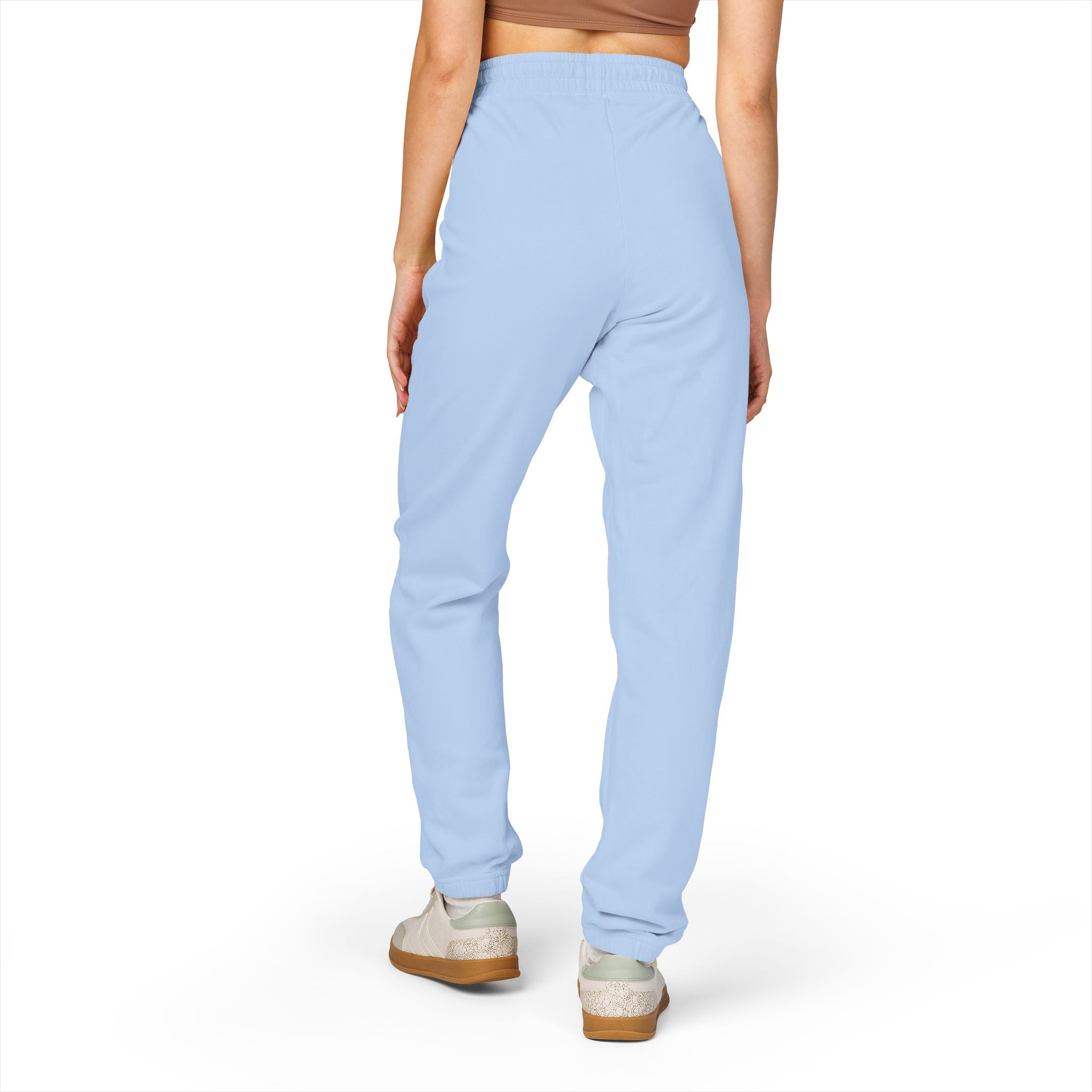 Embroidered Anchor & Compass Sweatpants — Garment-Dyed Cozy Joggers