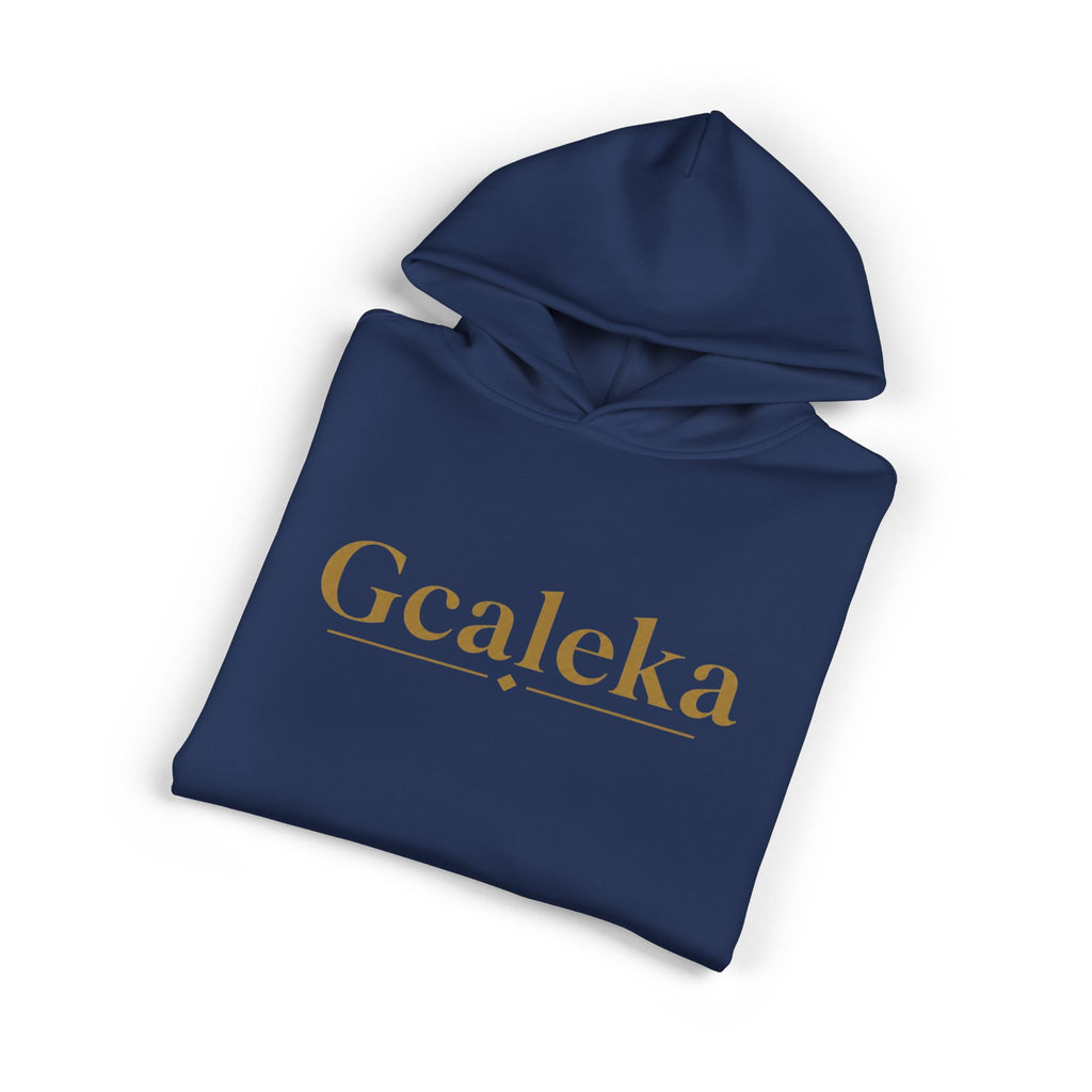 Gcaleka Relaxed Hoodie — Gold Script Logo Casual Pullover
