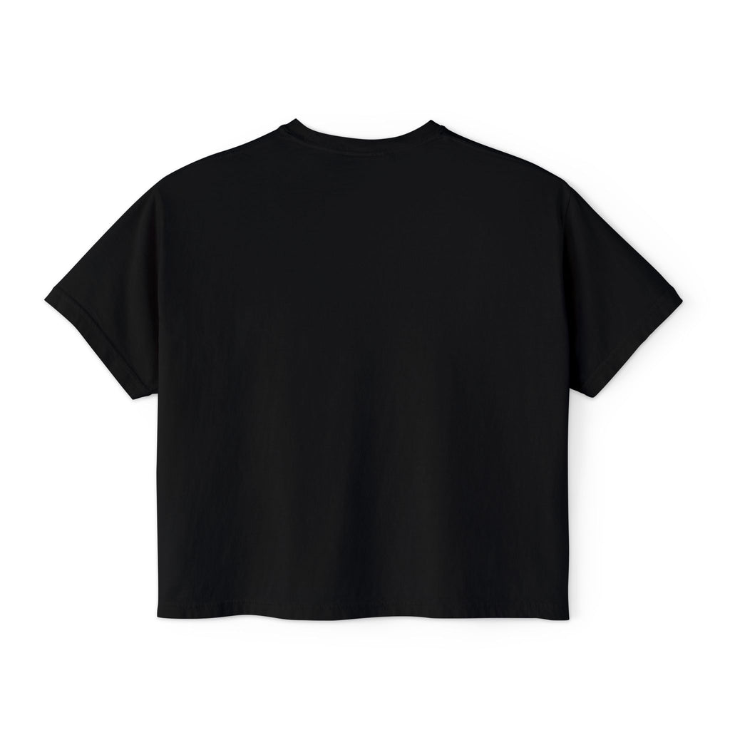 Gcaleka Boxy Tee — Minimal Gold Script Women's Crop T-Shirt