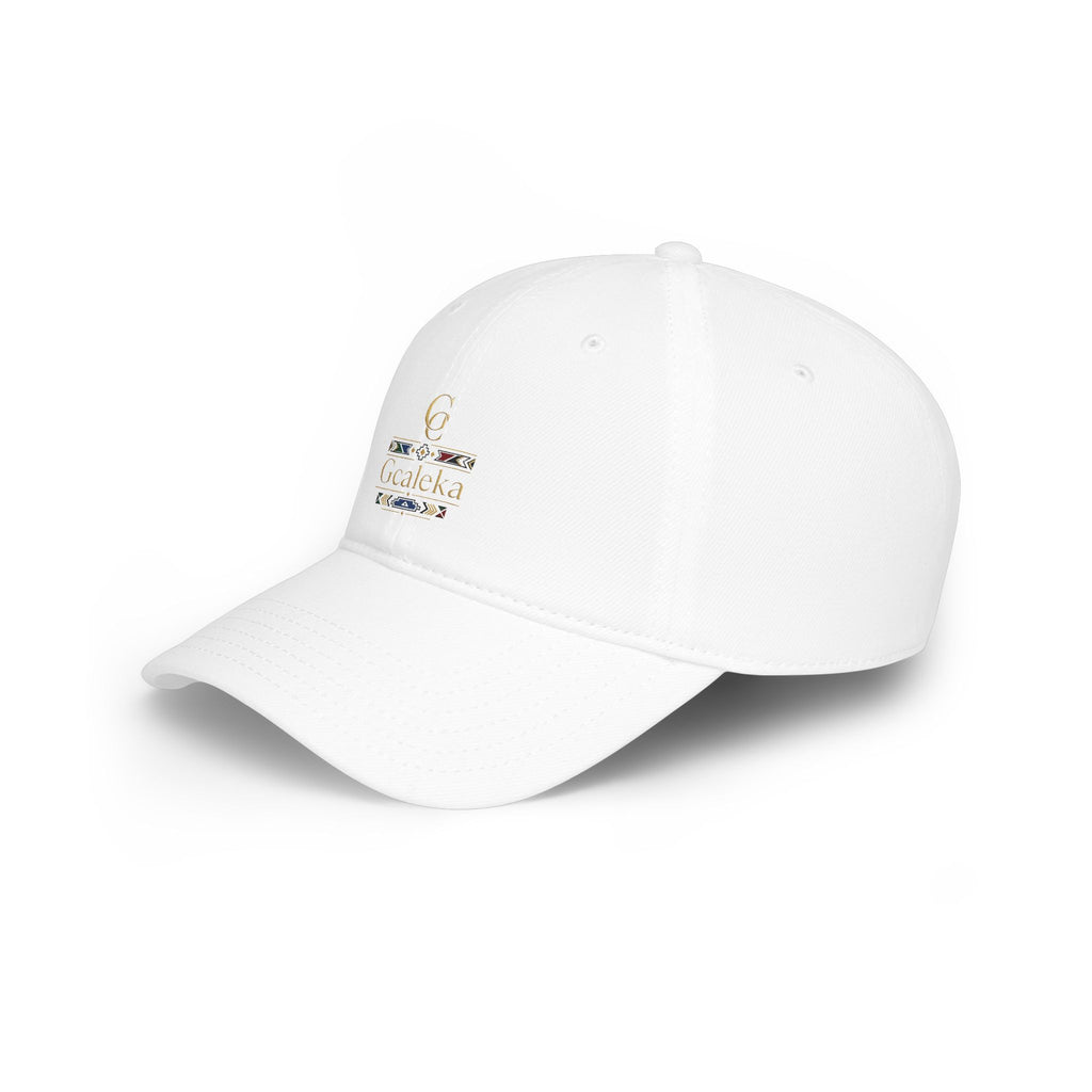 Low Profile Baseball Cap — Gealeka Gold Monogram Logo Hat
