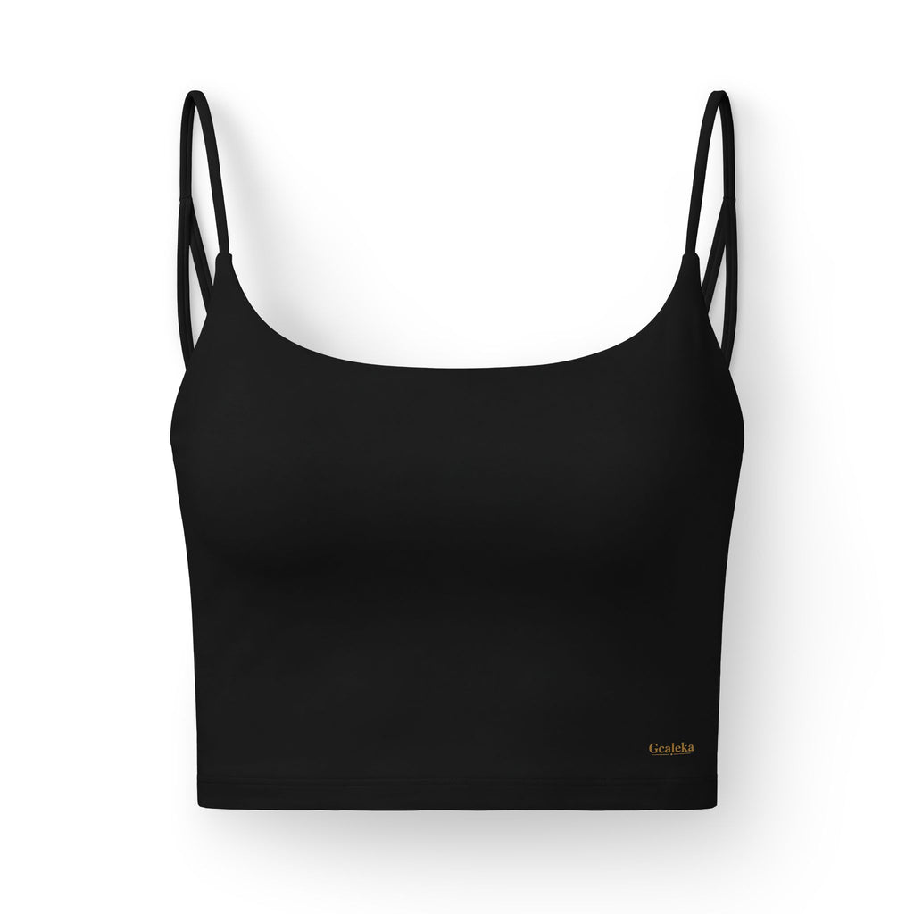 Luxe Women's Crop Bra — Seamless Strappy Comfort Top