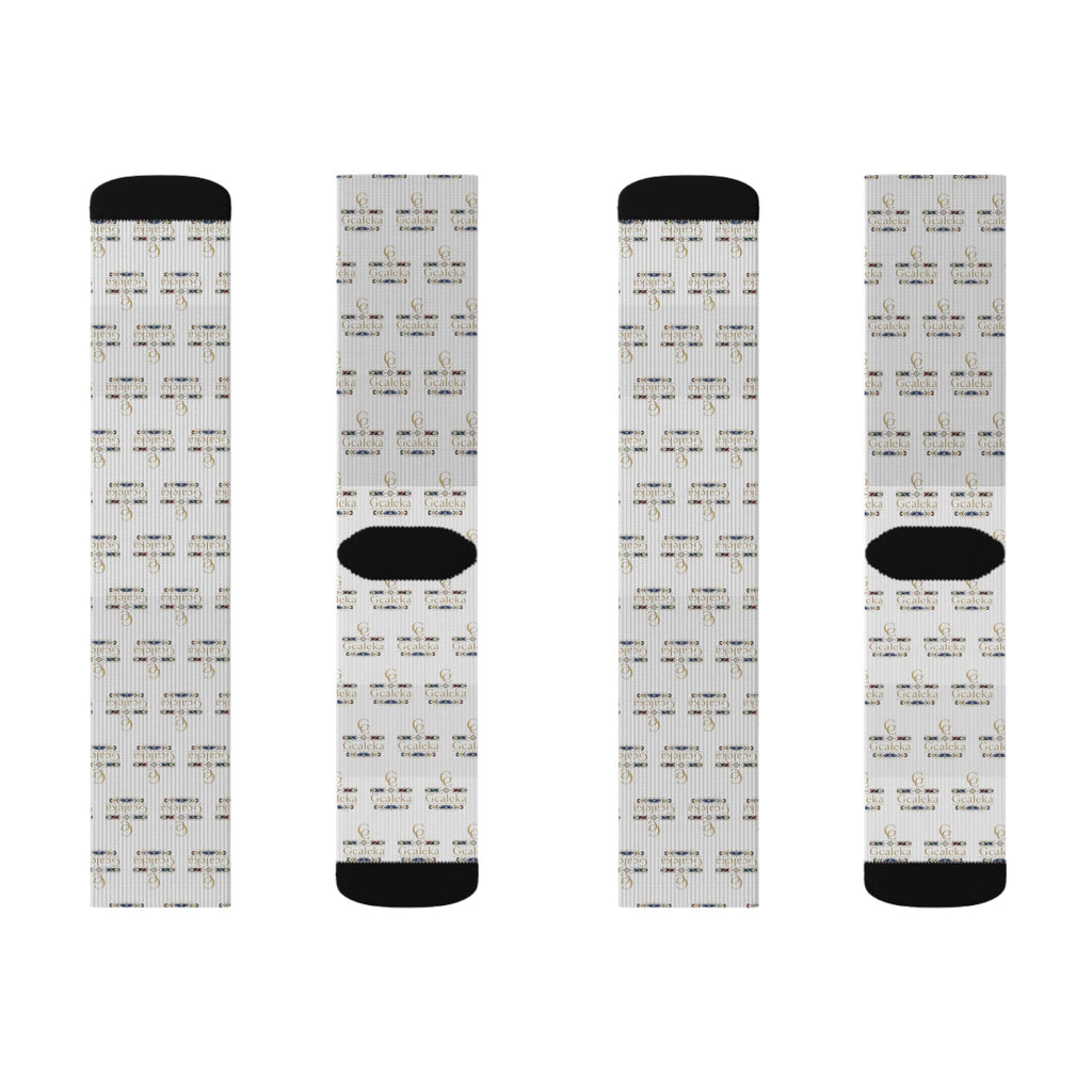 Minimalist Sheet Music Sublimation Socks — Musical Note Pattern Crew Socks