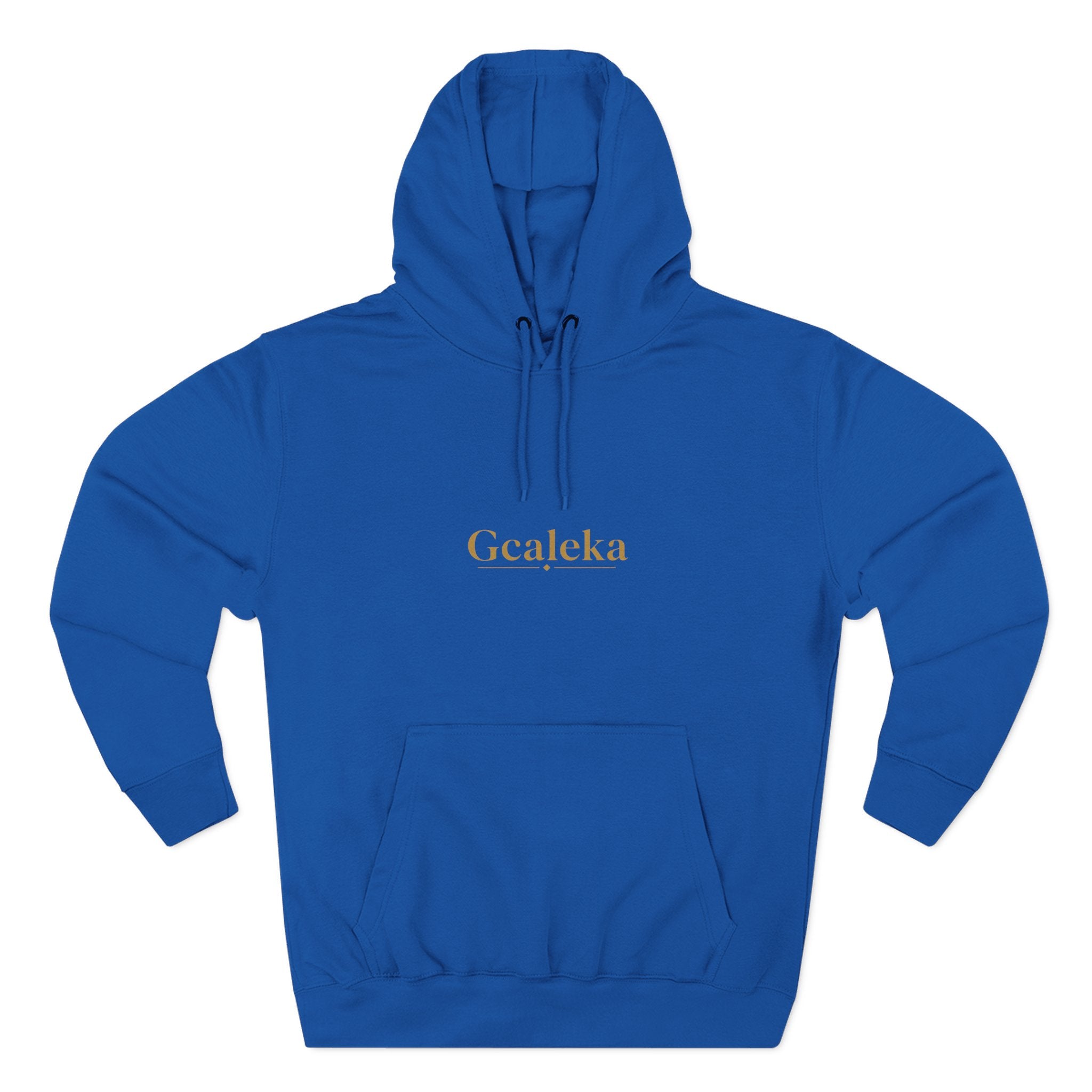 Hoodie — Minimal Gold 'Gcalcka' Script Fleece Hoodie