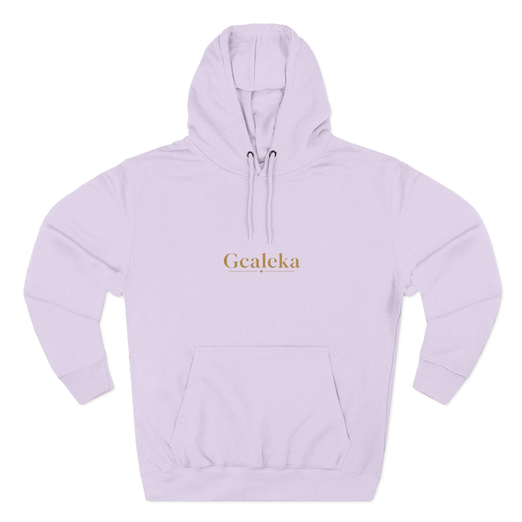 Hoodie — Minimal Gold 'Gcalcka' Script Fleece Hoodie