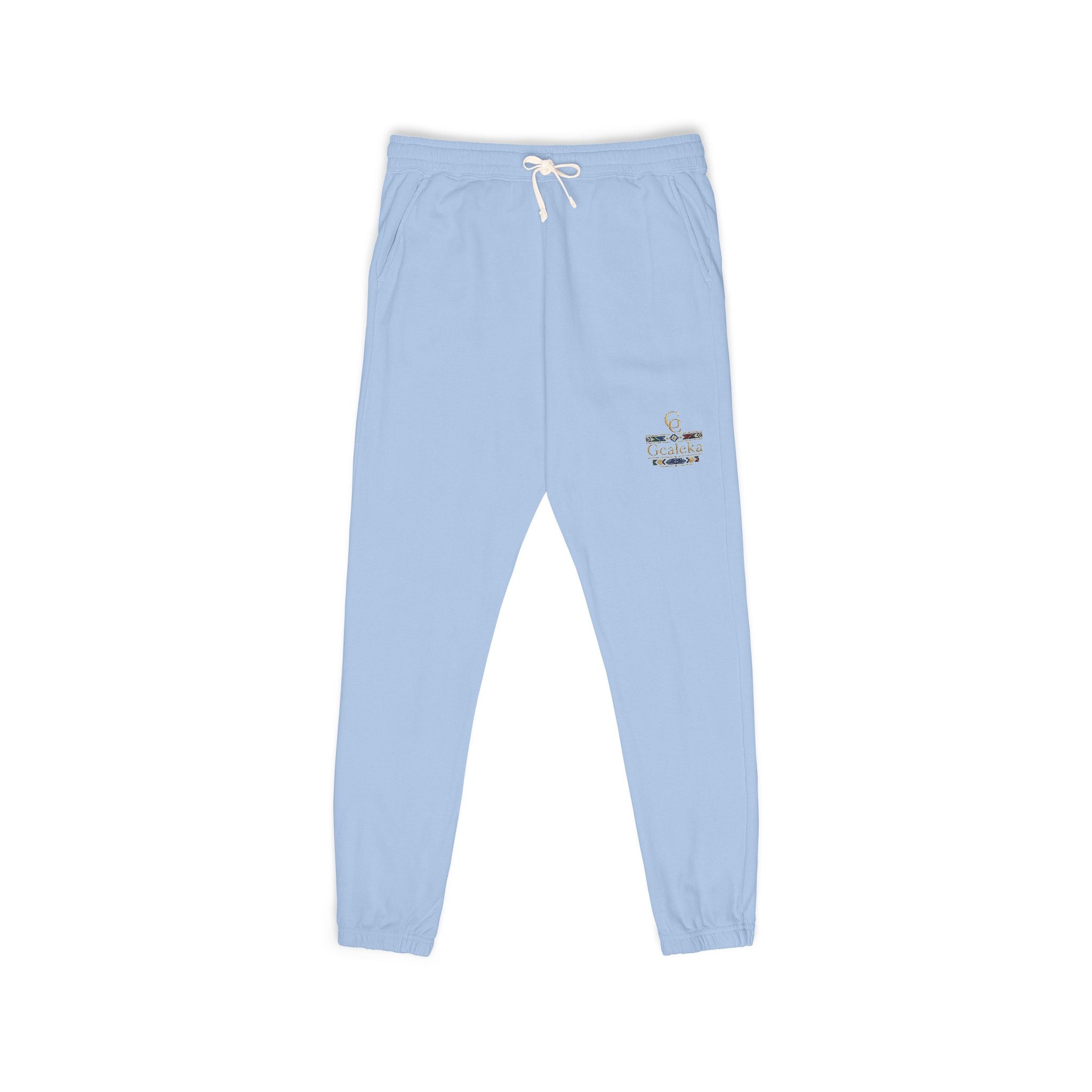 Embroidered Anchor & Compass Sweatpants — Garment-Dyed Cozy Joggers