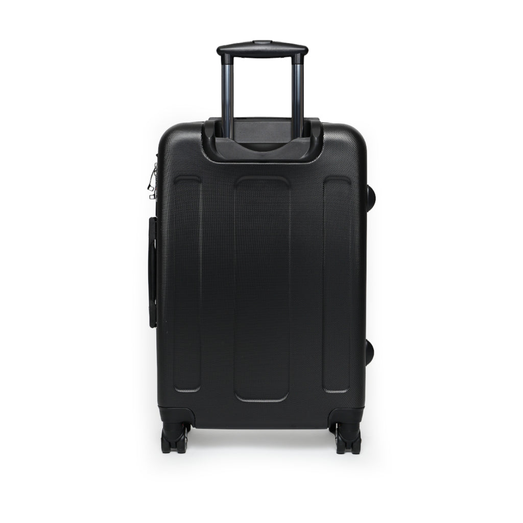 Monogrammed Rolling Suitcase – Custom Initial Pattern Carry-On Luggage