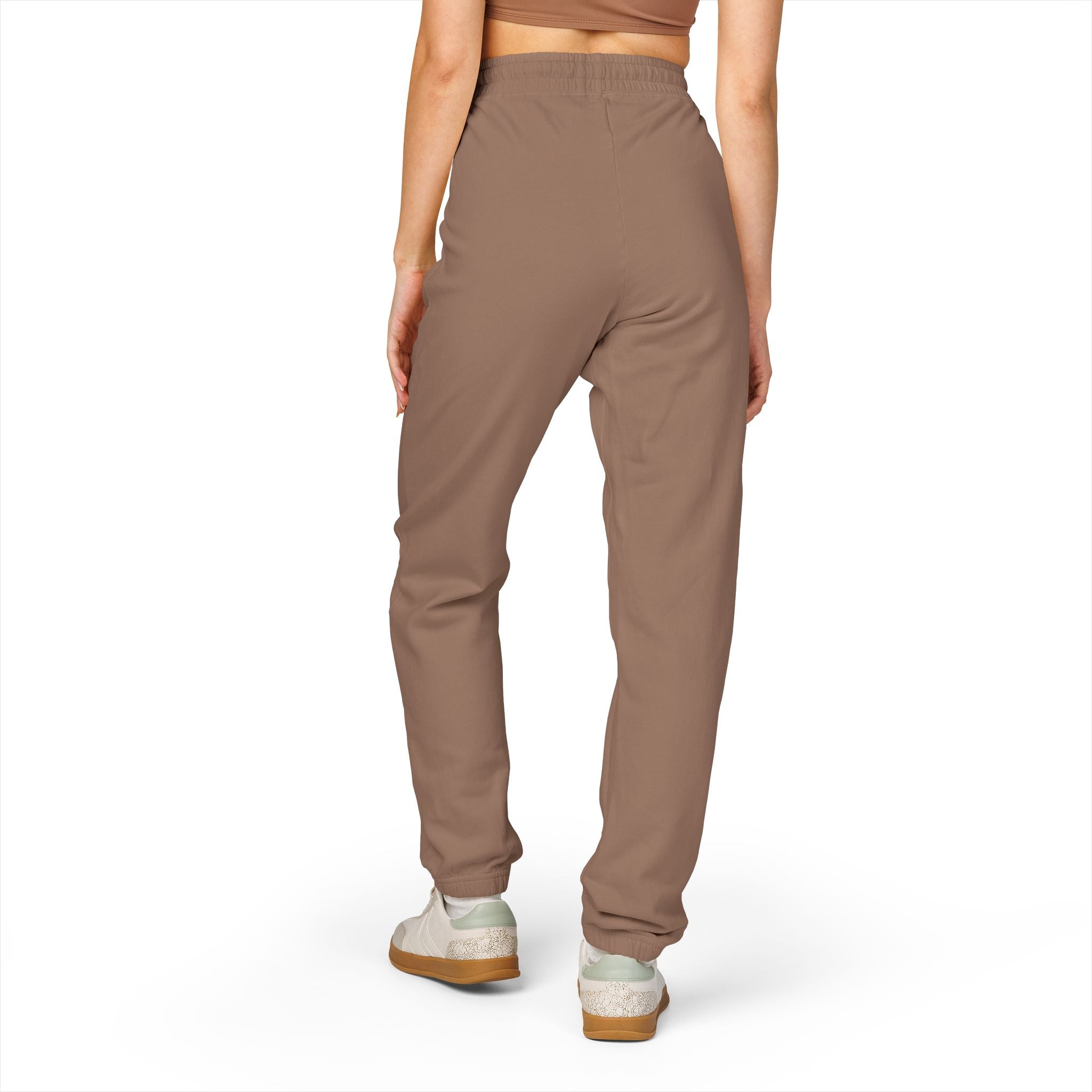 Embroidered Anchor & Compass Sweatpants — Garment-Dyed Cozy Joggers