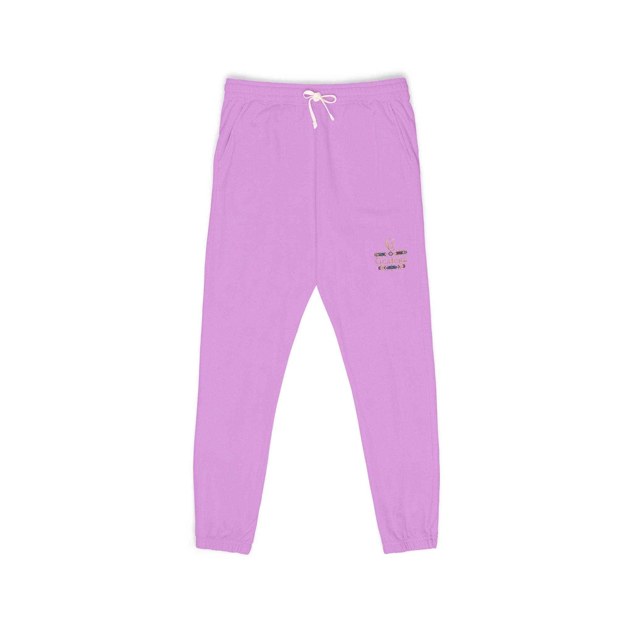 Embroidered Anchor & Compass Sweatpants — Garment-Dyed Cozy Joggers