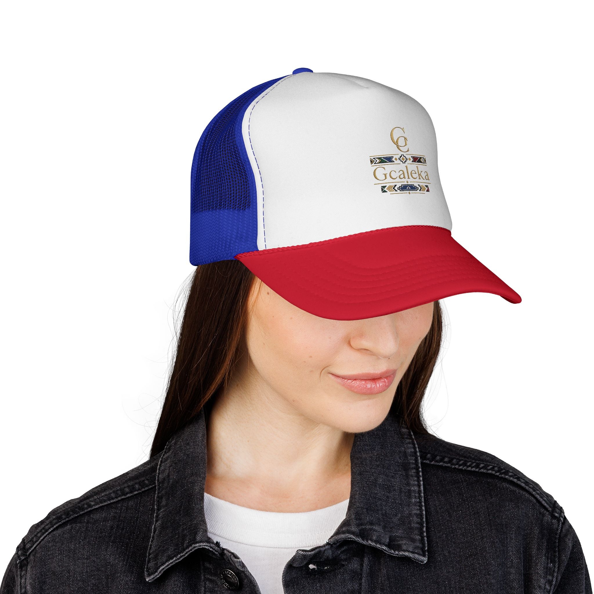 Gcaleka Embroidered Trucker Hat — Southwestern Tribal Accent Cap