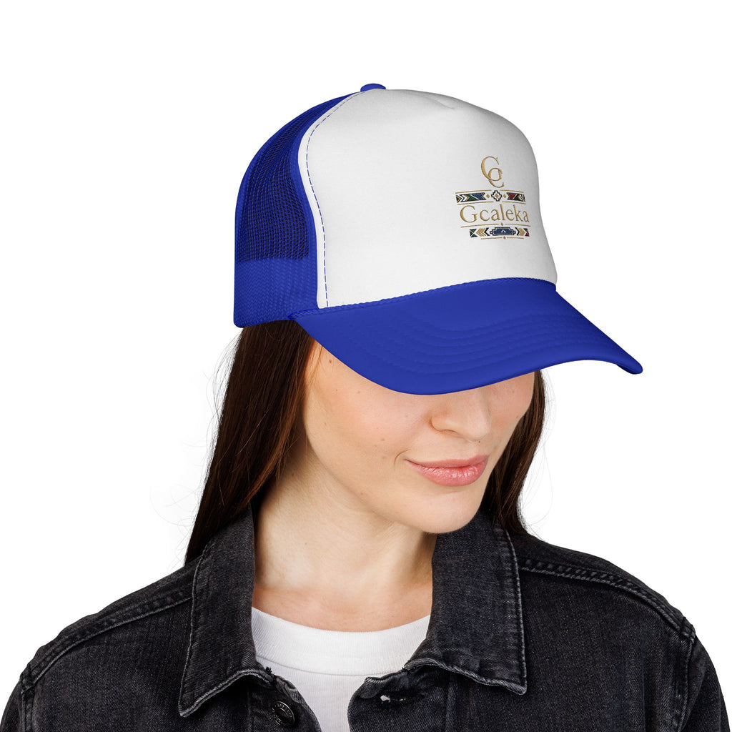 Gcaleka Embroidered Trucker Hat — Southwestern Tribal Accent Cap