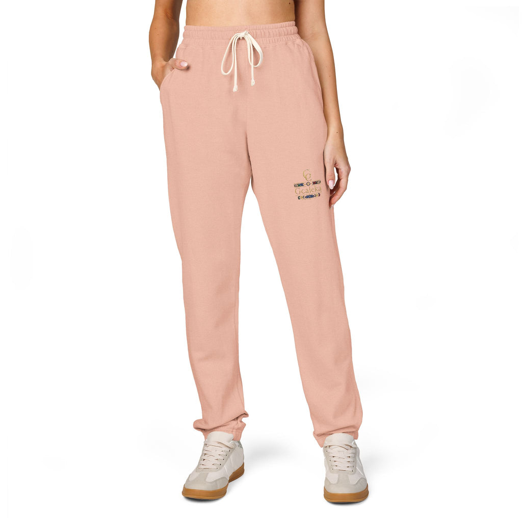 Embroidered Anchor & Compass Sweatpants — Garment-Dyed Cozy Joggers