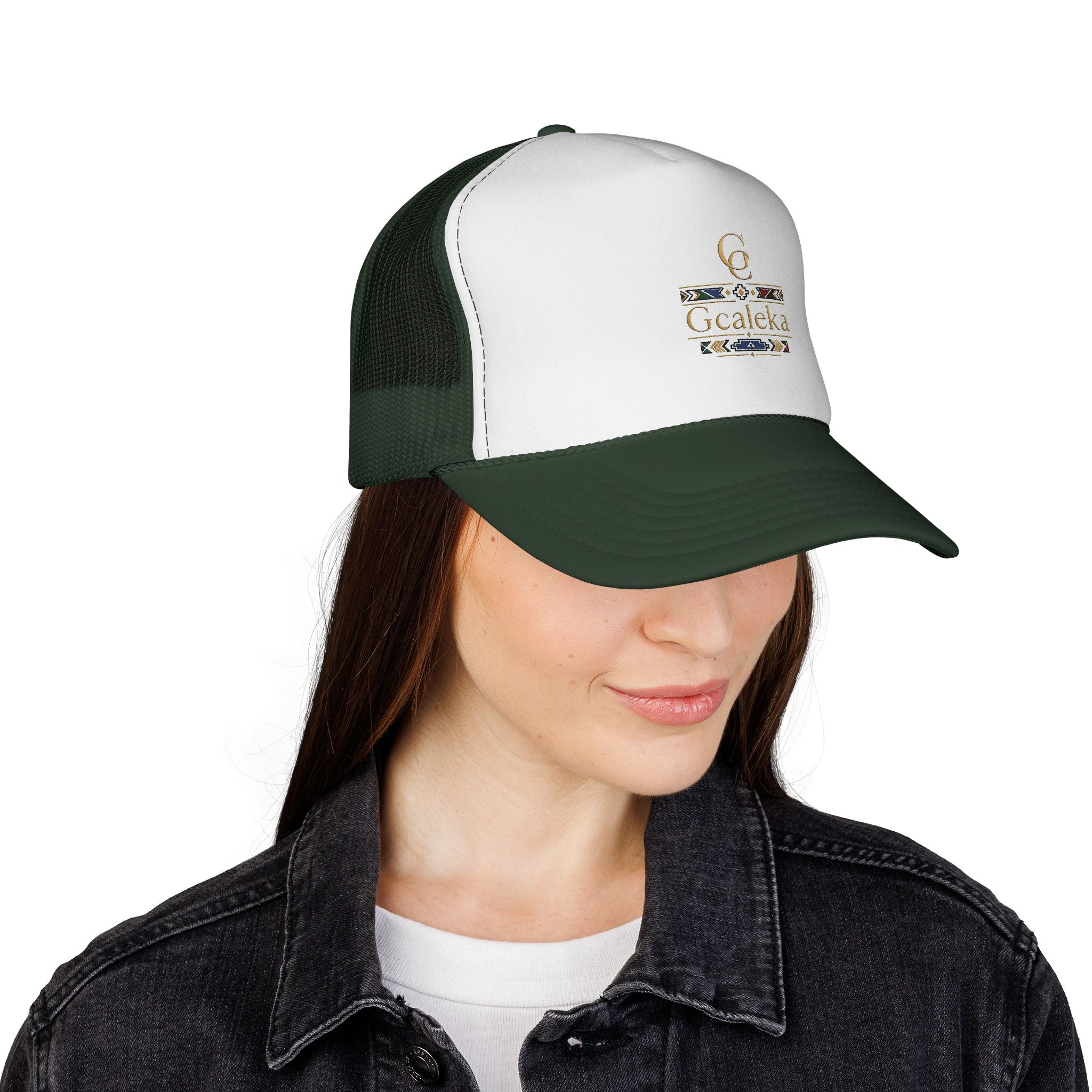 Gcaleka Embroidered Trucker Hat — Southwestern Tribal Accent Cap