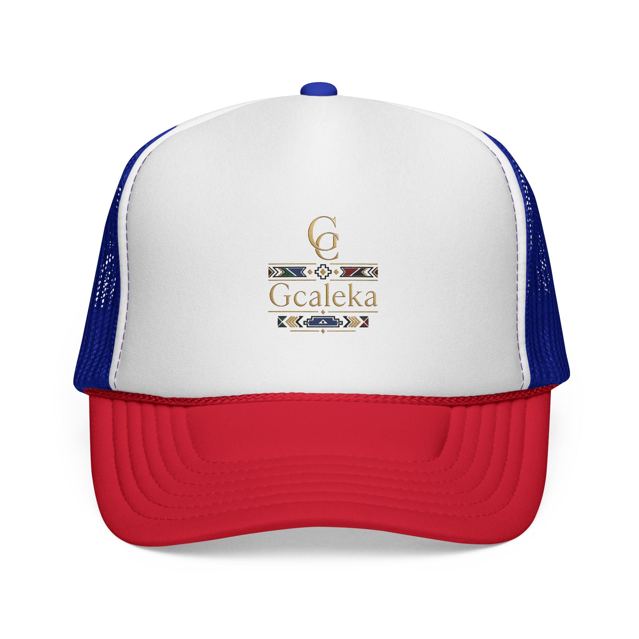 Gcaleka Embroidered Trucker Hat — Southwestern Tribal Accent Cap
