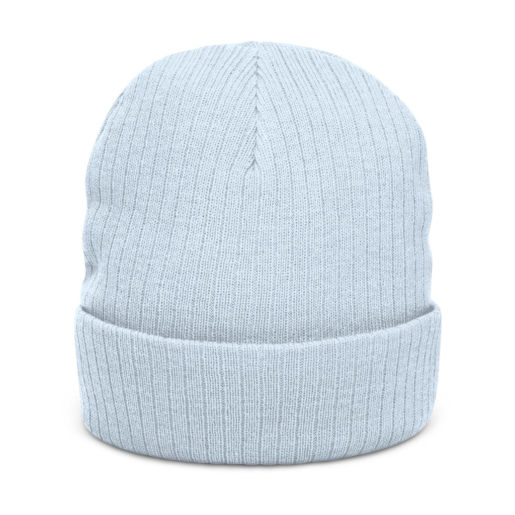 Embroidered 'Gcaleka' Ribbed Knit Beanie — Warm Cuffed Winter Hat