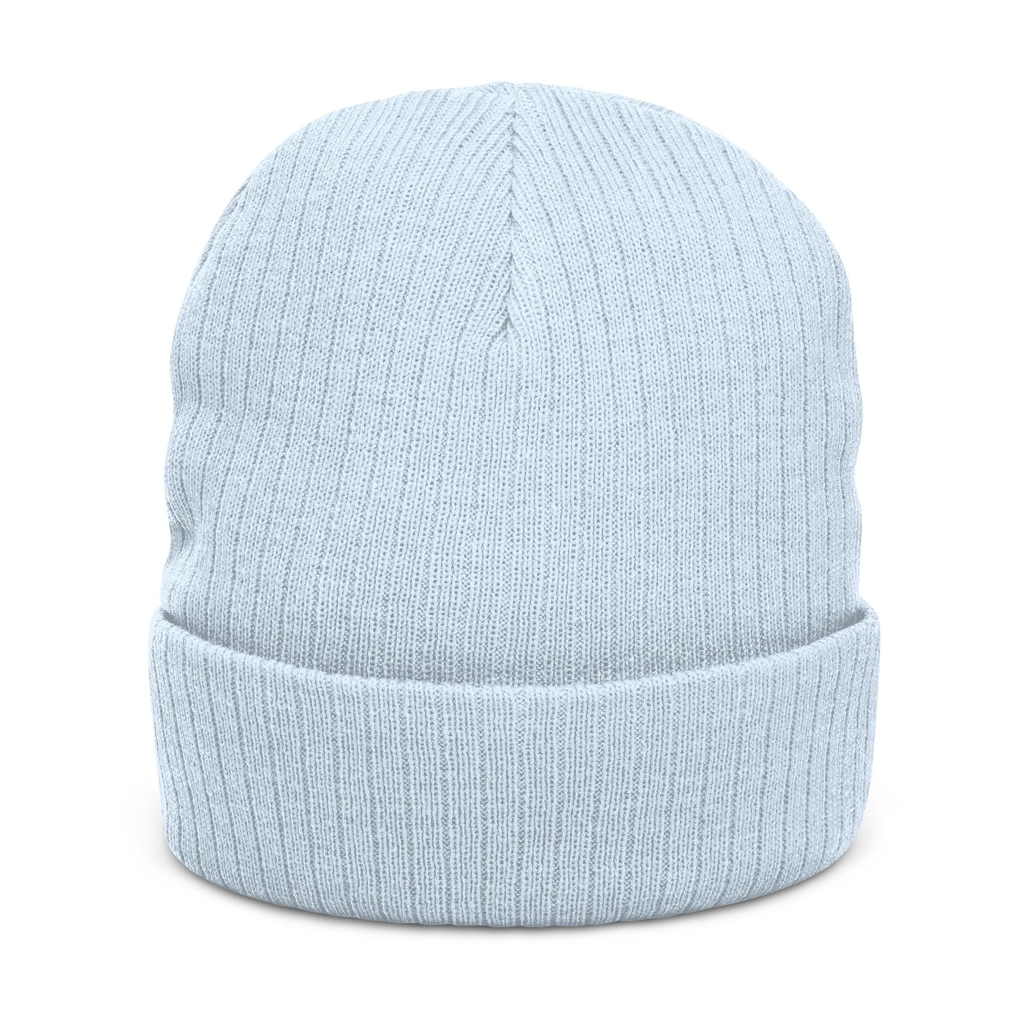Embroidered 'Gcaleka' Ribbed Knit Beanie — Warm Cuffed Winter Hat