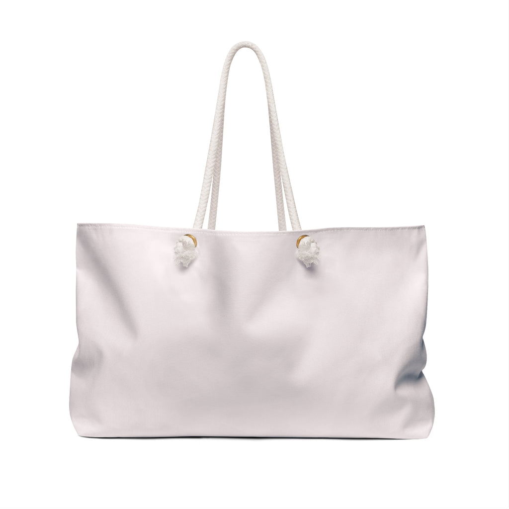 Weekender Bag – Women's Spacious Travel Tote with Rope Handles, Stylish Logo
