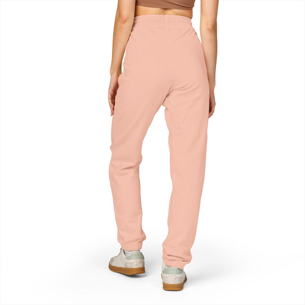 Embroidered Anchor & Compass Sweatpants — Garment-Dyed Cozy Joggers