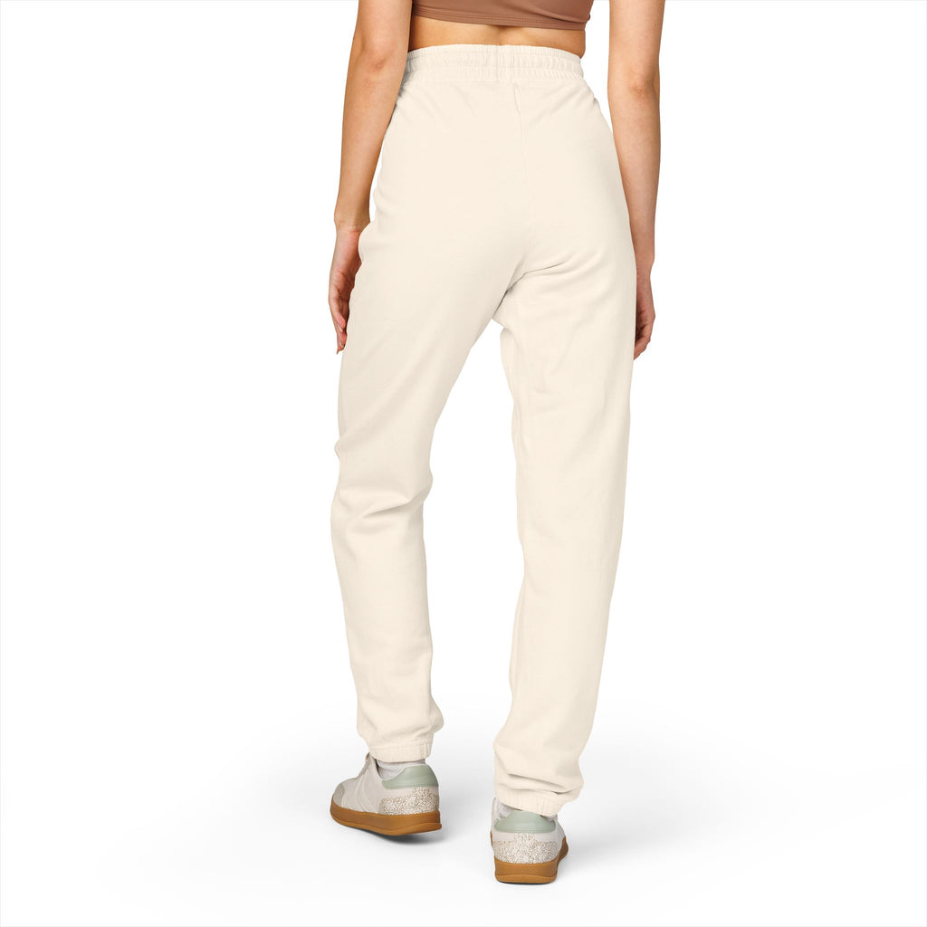 Embroidered Anchor & Compass Sweatpants — Garment-Dyed Cozy Joggers