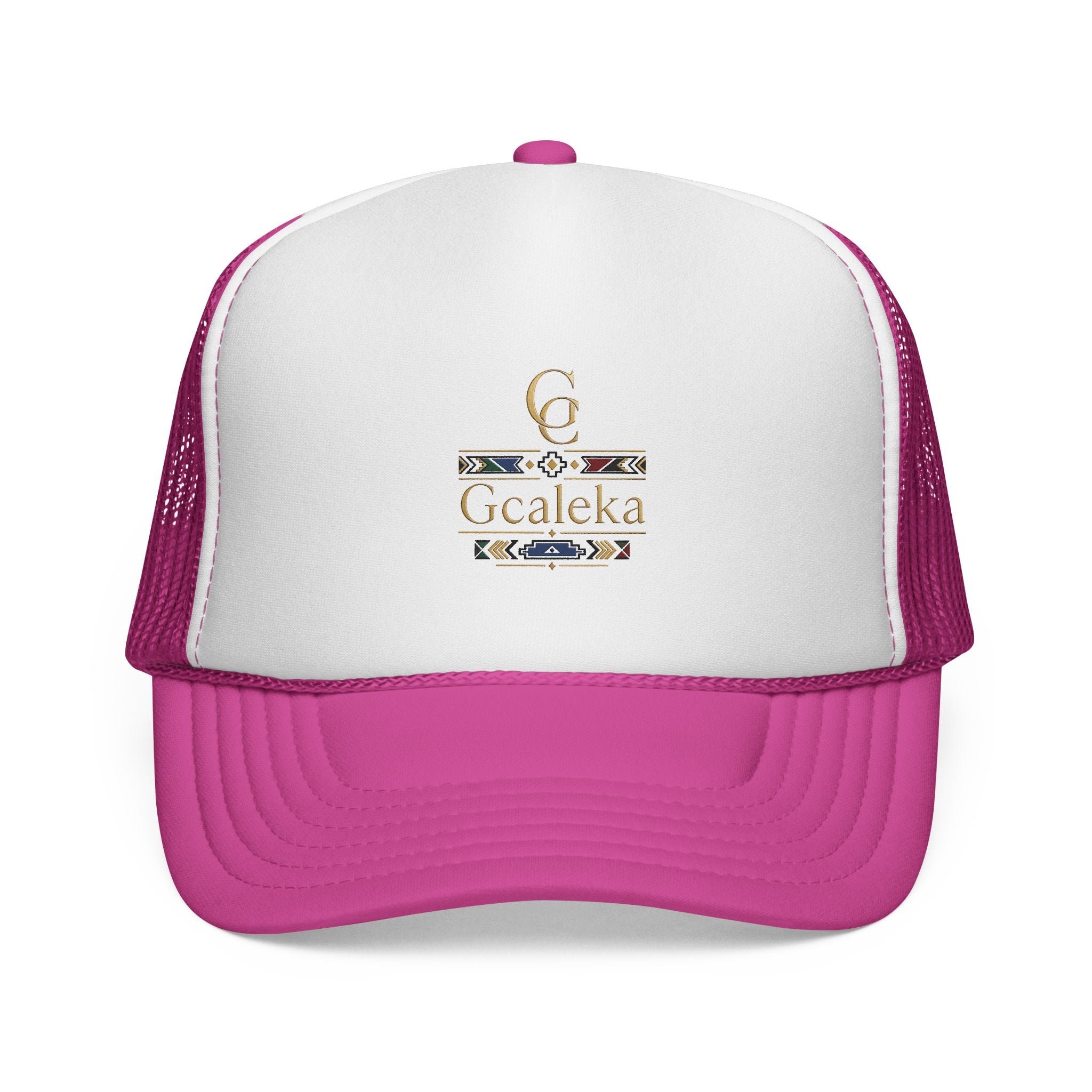 Gcaleka Embroidered Trucker Hat — Southwestern Tribal Accent Cap