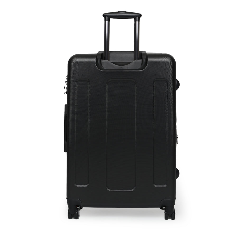 Monogrammed Rolling Suitcase – Custom Initial Pattern Carry-On Luggage
