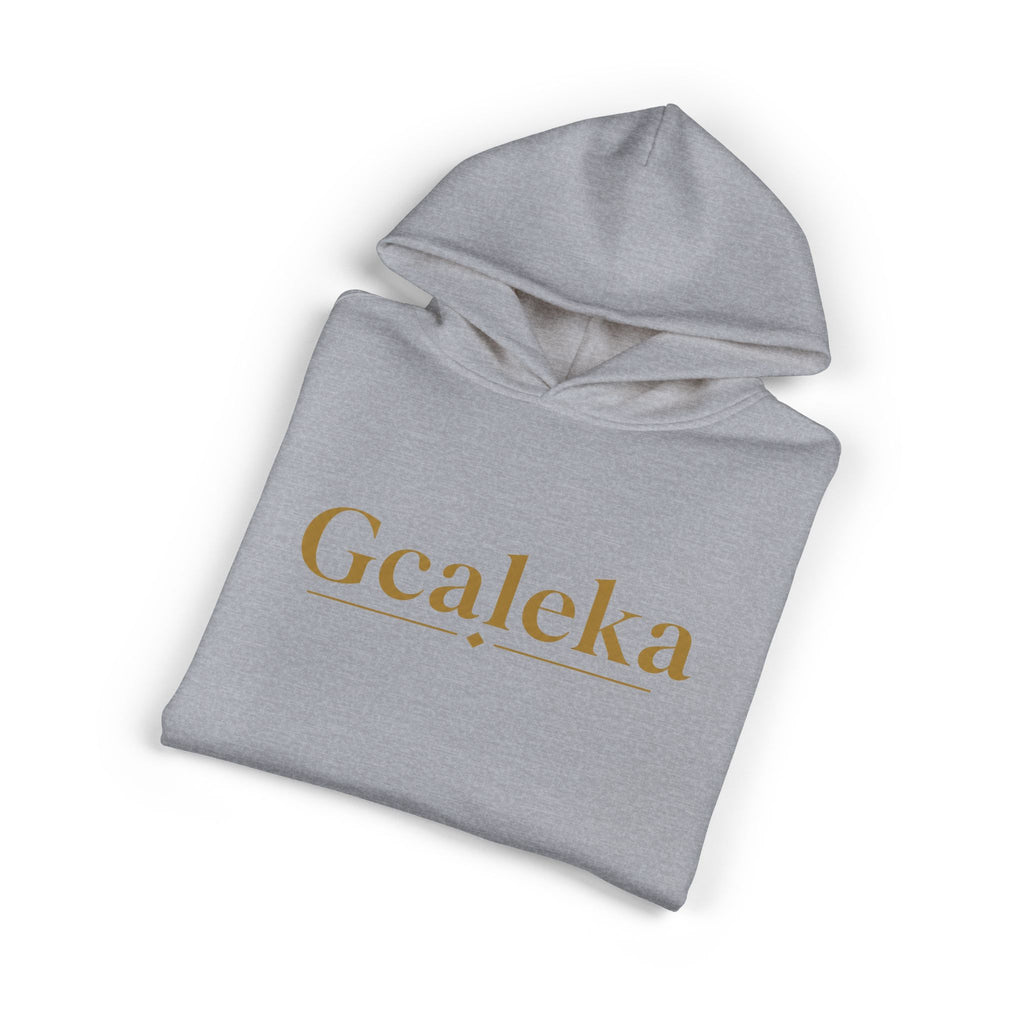 Gcaleka Relaxed Hoodie — Gold Script Logo Casual Pullover