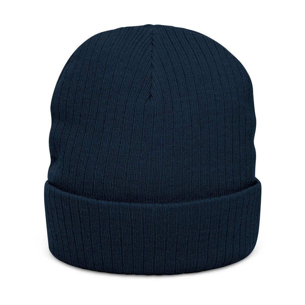 Embroidered 'Gcaleka' Ribbed Knit Beanie — Warm Cuffed Winter Hat