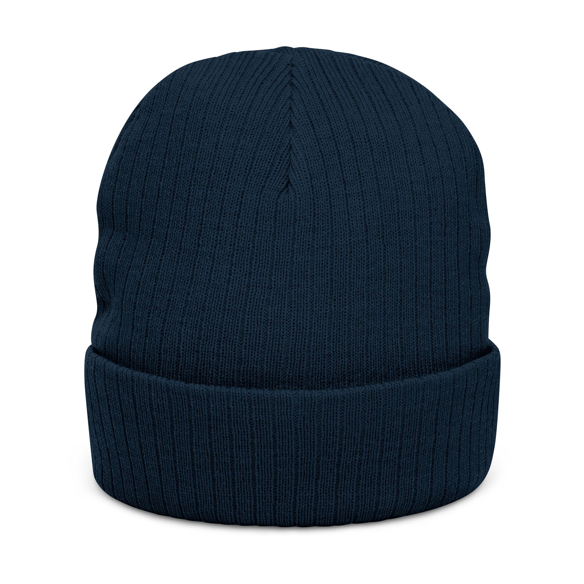 Embroidered 'Gcaleka' Ribbed Knit Beanie — Warm Cuffed Winter Hat