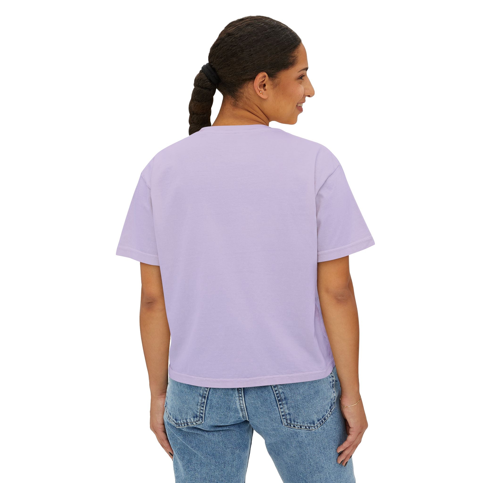 Gcaleka Boxy Tee — Minimal Gold Script Women's Crop T-Shirt