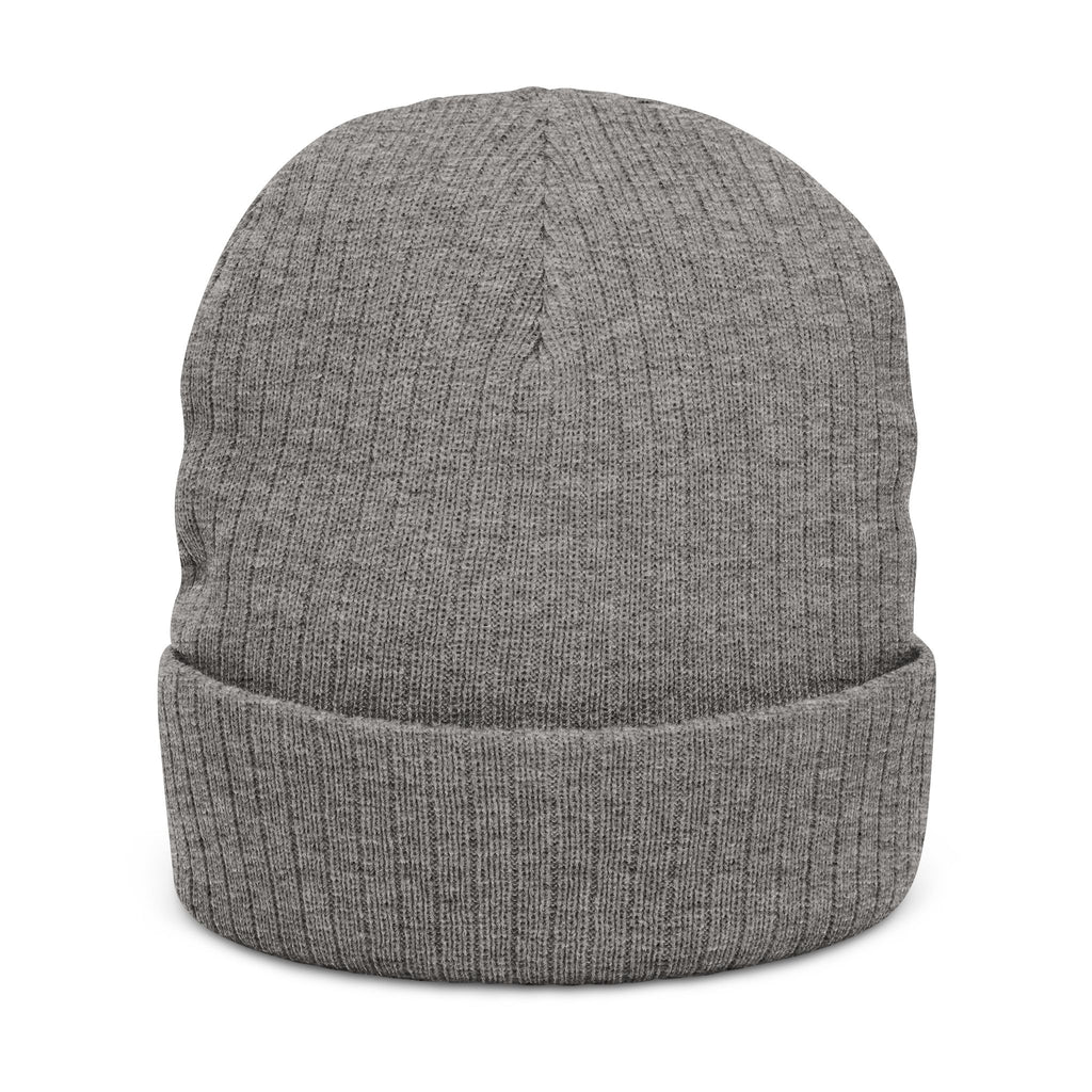 Embroidered 'Gcaleka' Ribbed Knit Beanie — Warm Cuffed Winter Hat