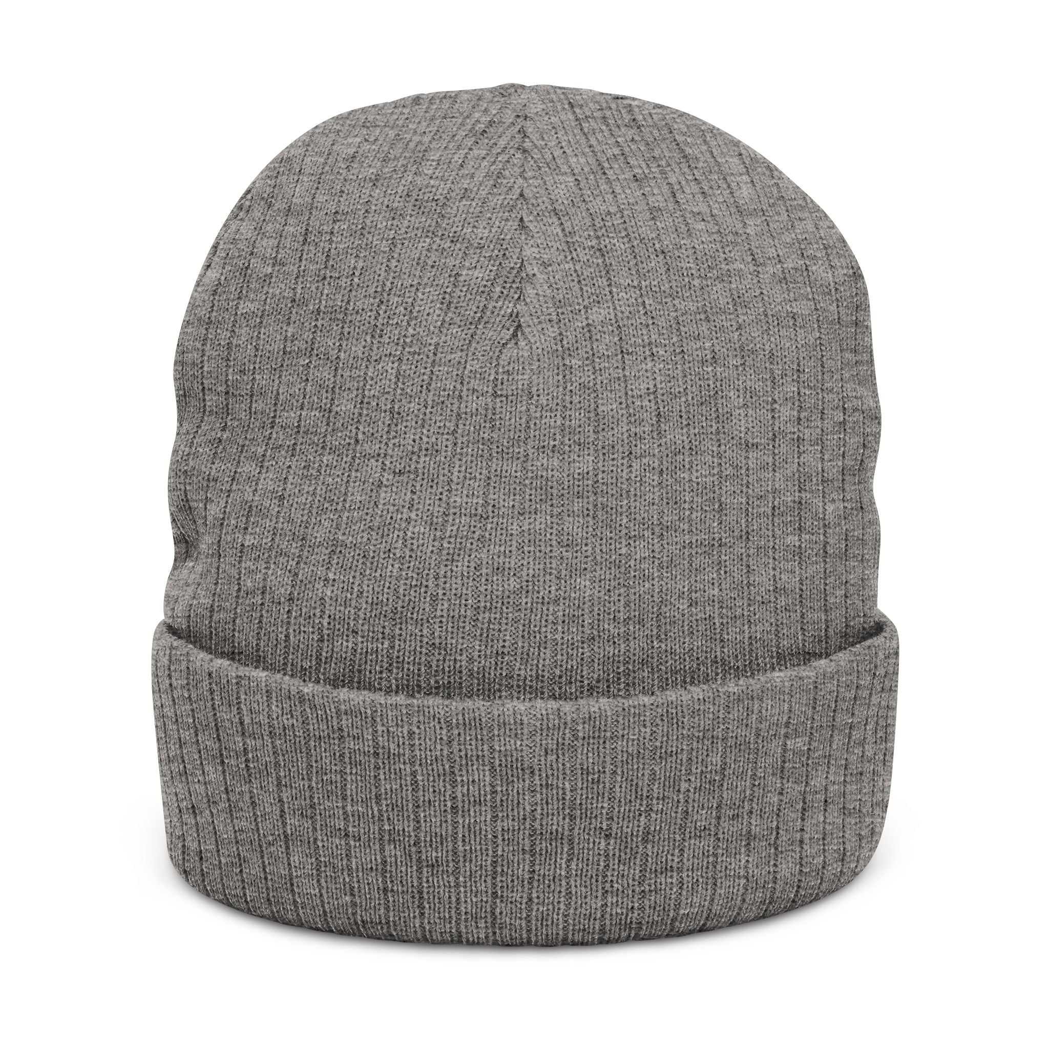 Embroidered 'Gcaleka' Ribbed Knit Beanie — Warm Cuffed Winter Hat