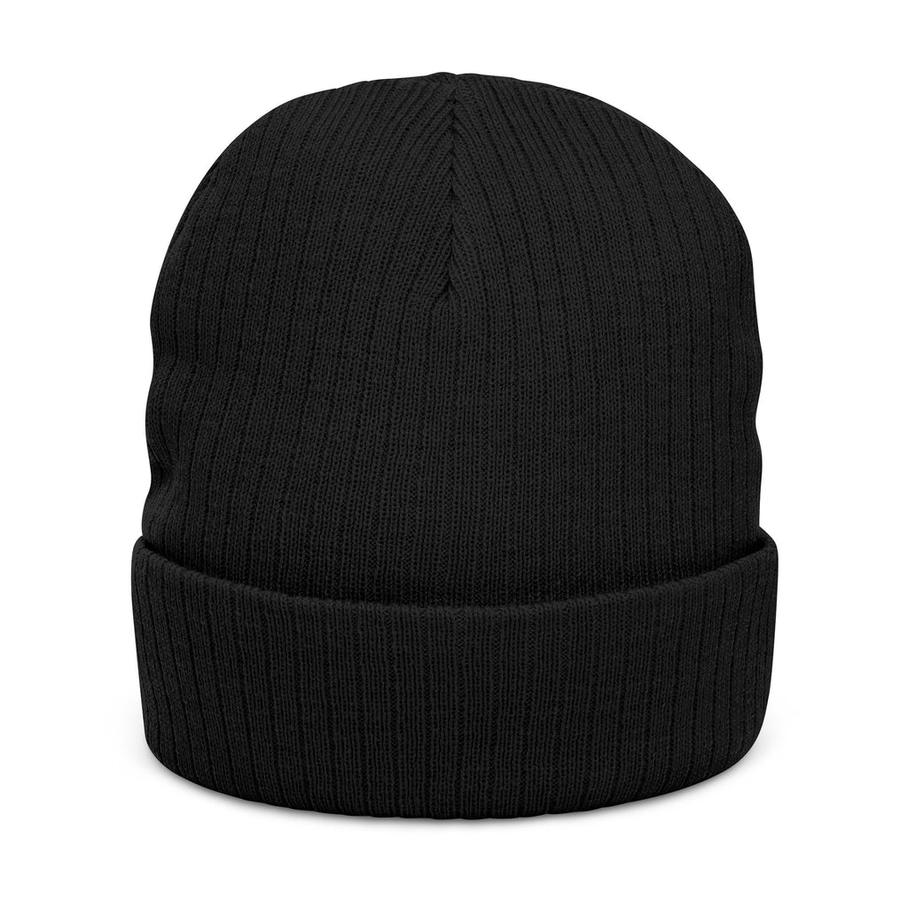 Embroidered 'Gcaleka' Ribbed Knit Beanie — Warm Cuffed Winter Hat