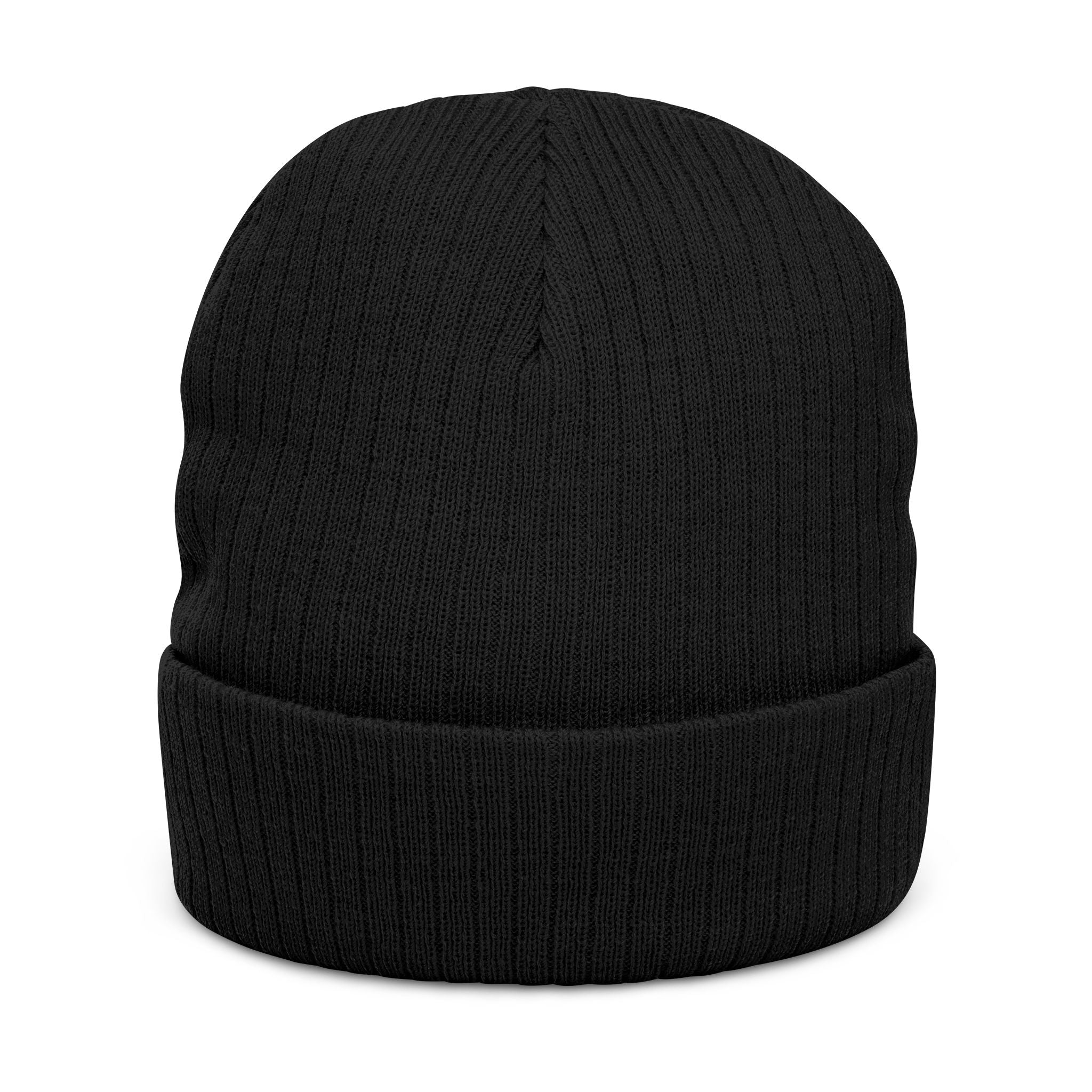Embroidered 'Gcaleka' Ribbed Knit Beanie — Warm Cuffed Winter Hat