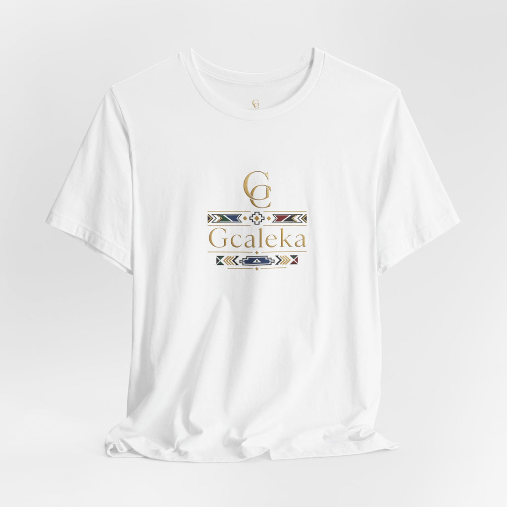 Gcaleka Gold Crest Tee — Elegant Heritage Logo T-Shirt