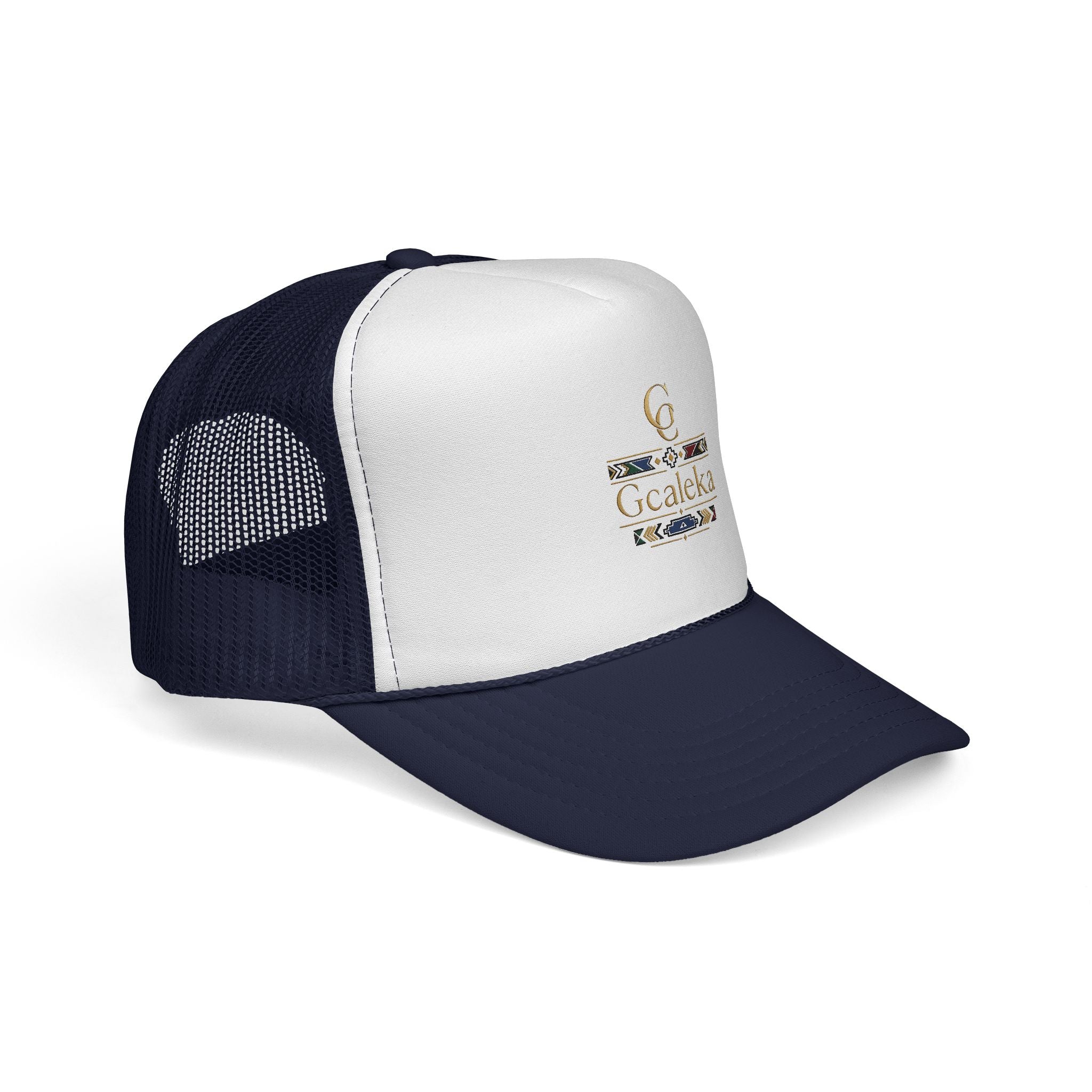 Gcaleka Embroidered Trucker Hat — Southwestern Tribal Accent Cap